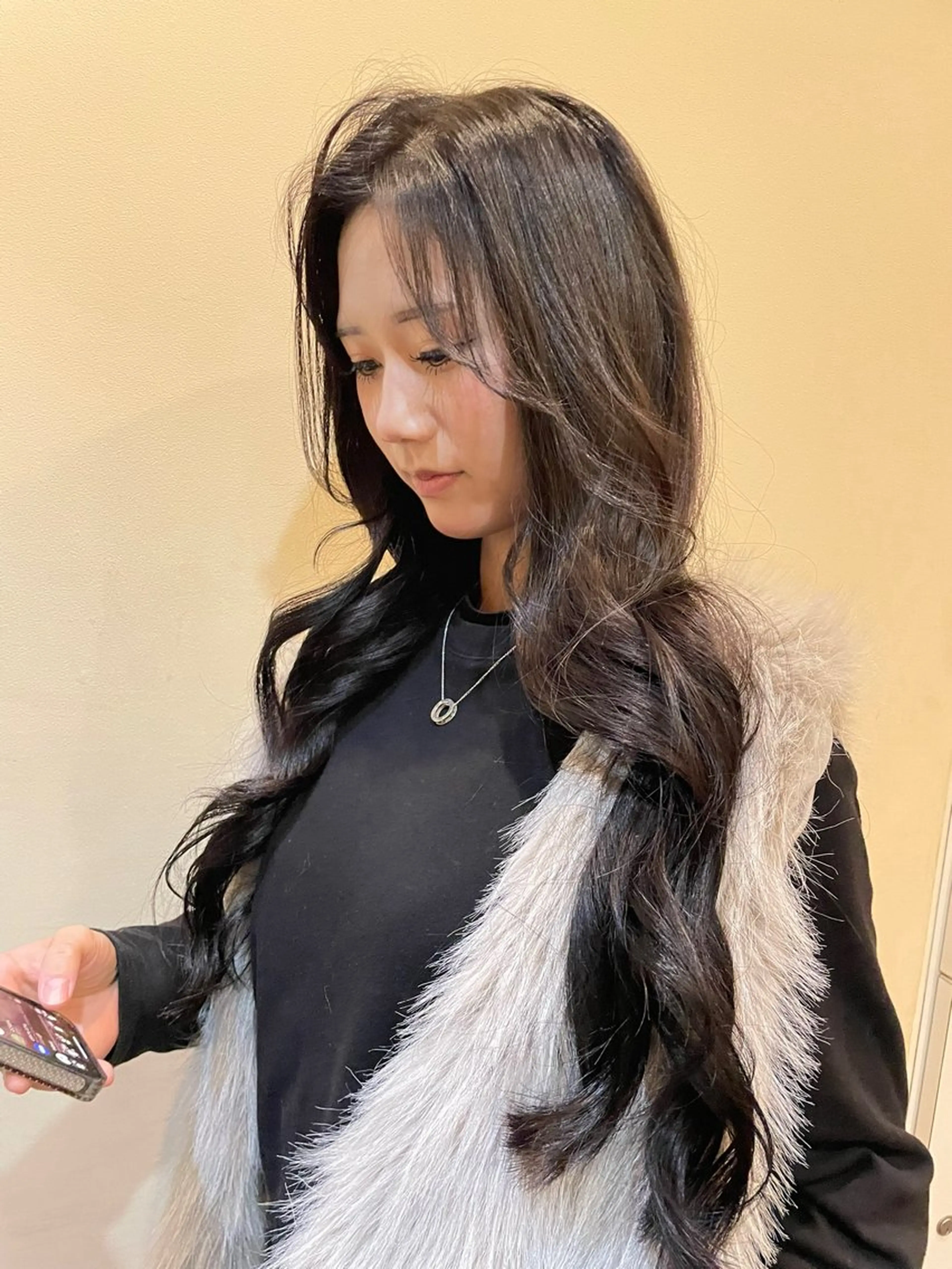 ロング ヘアカラー トリートメント 奥野碧🌈艶髪 /ダメージレスカラーのヘアスタイル