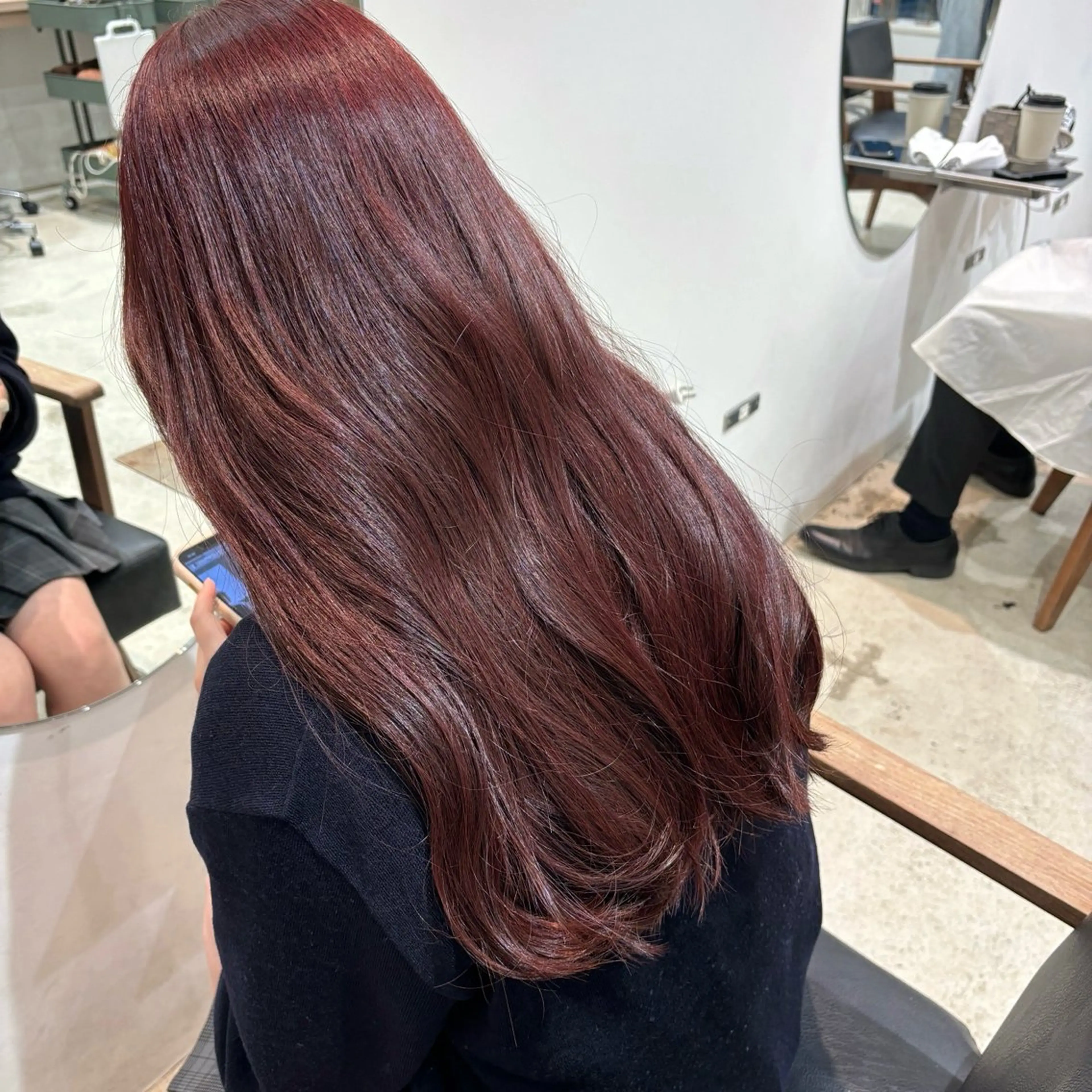 ロング カラー ブリーチ ブラウンカラー 透明感カラー ブリーチなしカラー ピンクカラー ayame by Gigi所属・Gigi宇都宮🌼 sayanoのヘアスタイル