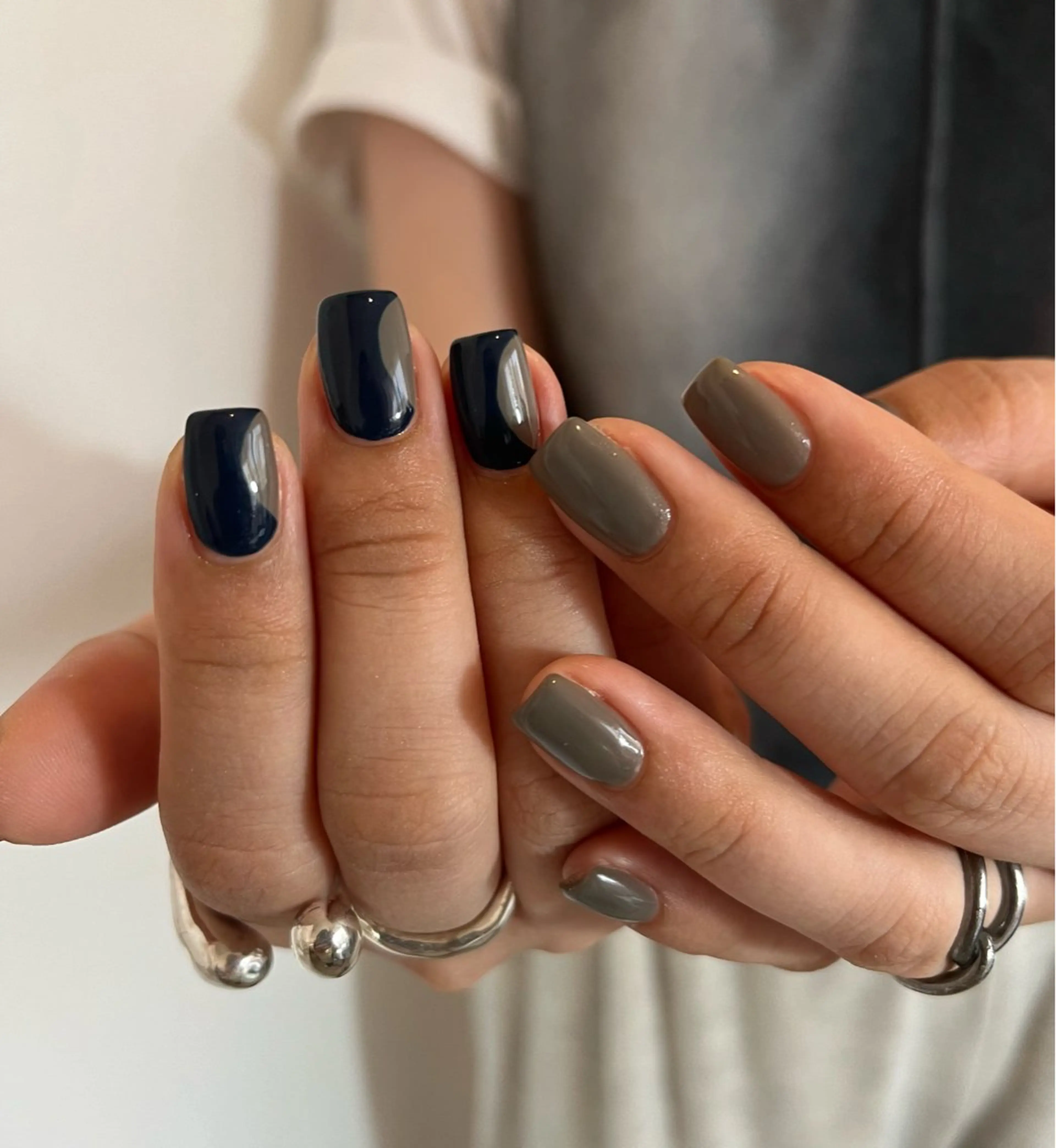 ネイル ワンカラーネイル スクエアネイル ハンドネイル people所属・luster shihoのネイルデザイン