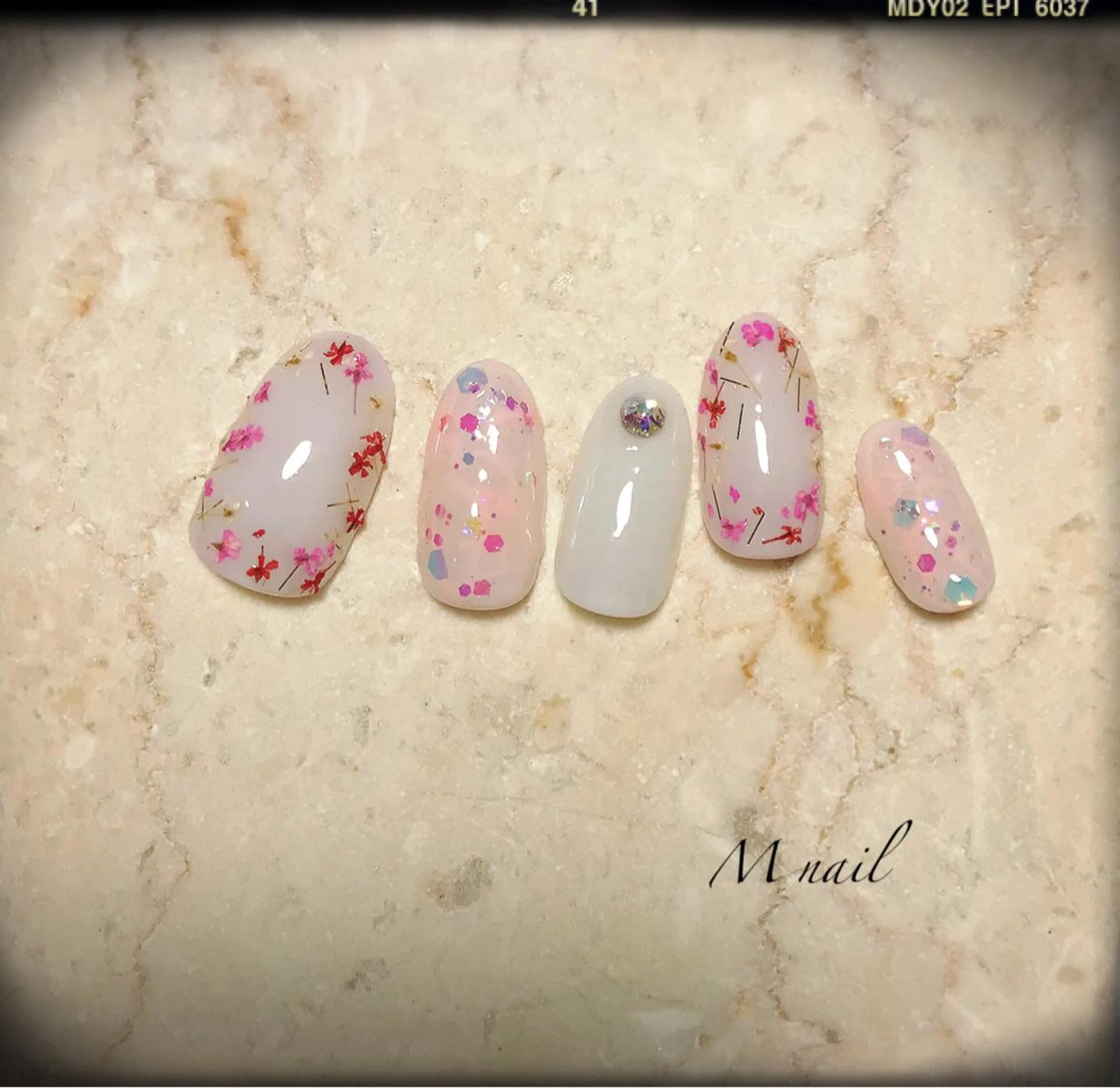 ネイル 春ネイル M nail 市原市ちはら台のネイルデザイン