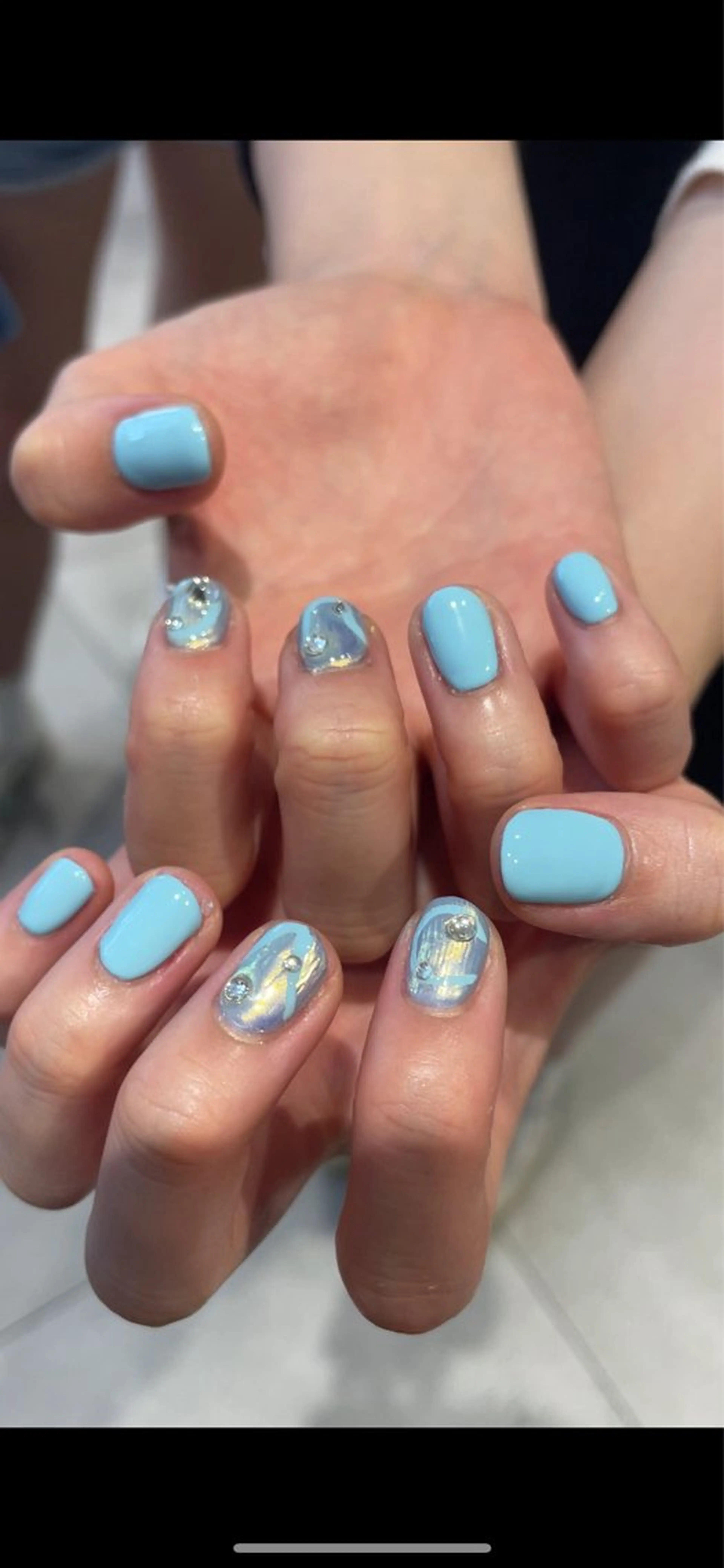 ネイル ハンドネイル 🌟暖色系ハイトーン 🌟AIのヘアスタイル