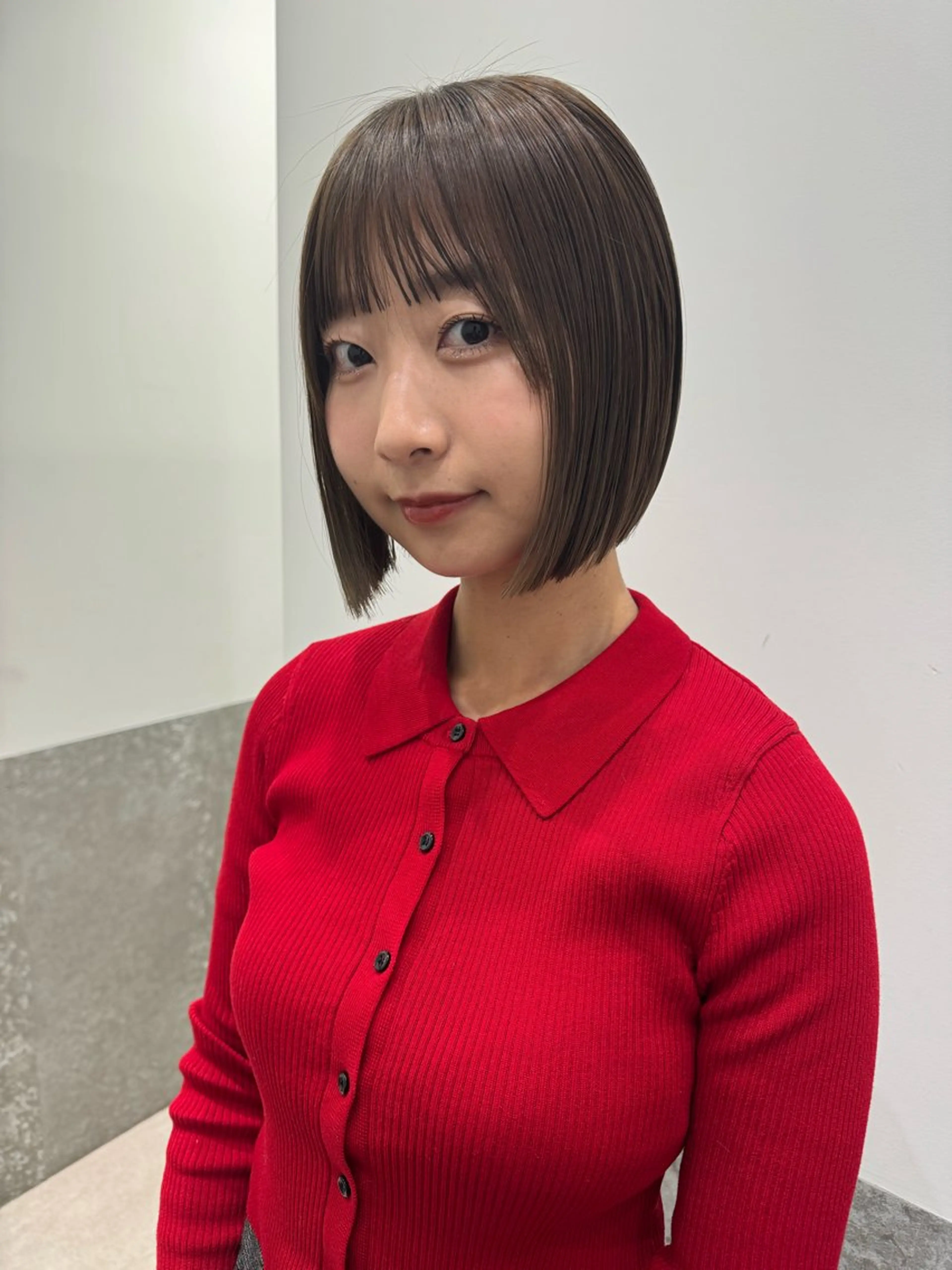 ショート カラー ボブ カット ヘアカラー トリートメント センスをお届けします 大谷将生INFPのヘアスタイル