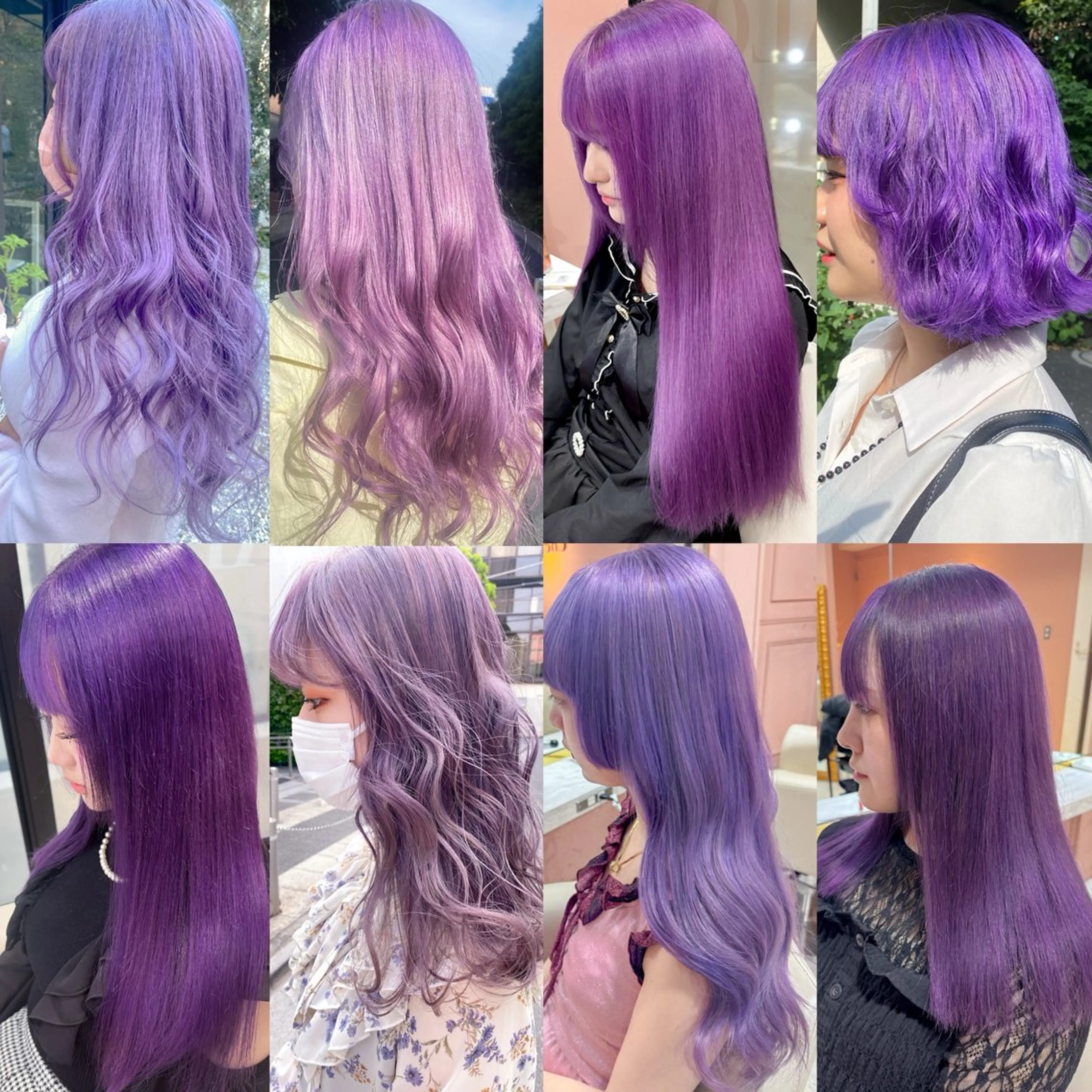 ロング カラー アッシュ ハイトーンカラー 韓国風カラー ラベンダーカラー ラベンダーピンク ヘアカラー Chérie所属・Chérie 渋谷/カラーサロンのヘアスタイル