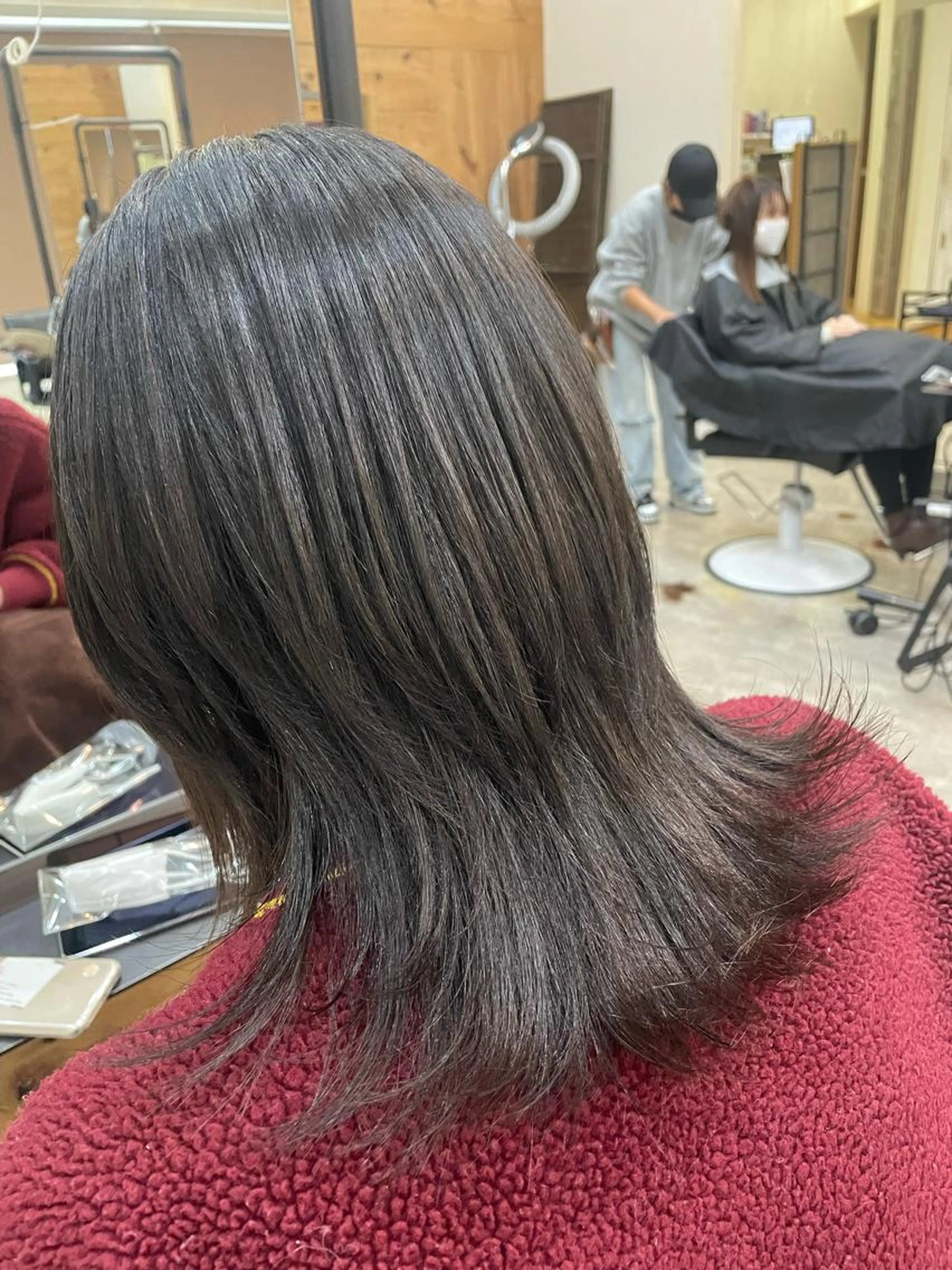 当日限定👍カット無料≪オーガニックカラー＋ダメージケアトリートメント≫ショートヘッドスパサービス！の写真