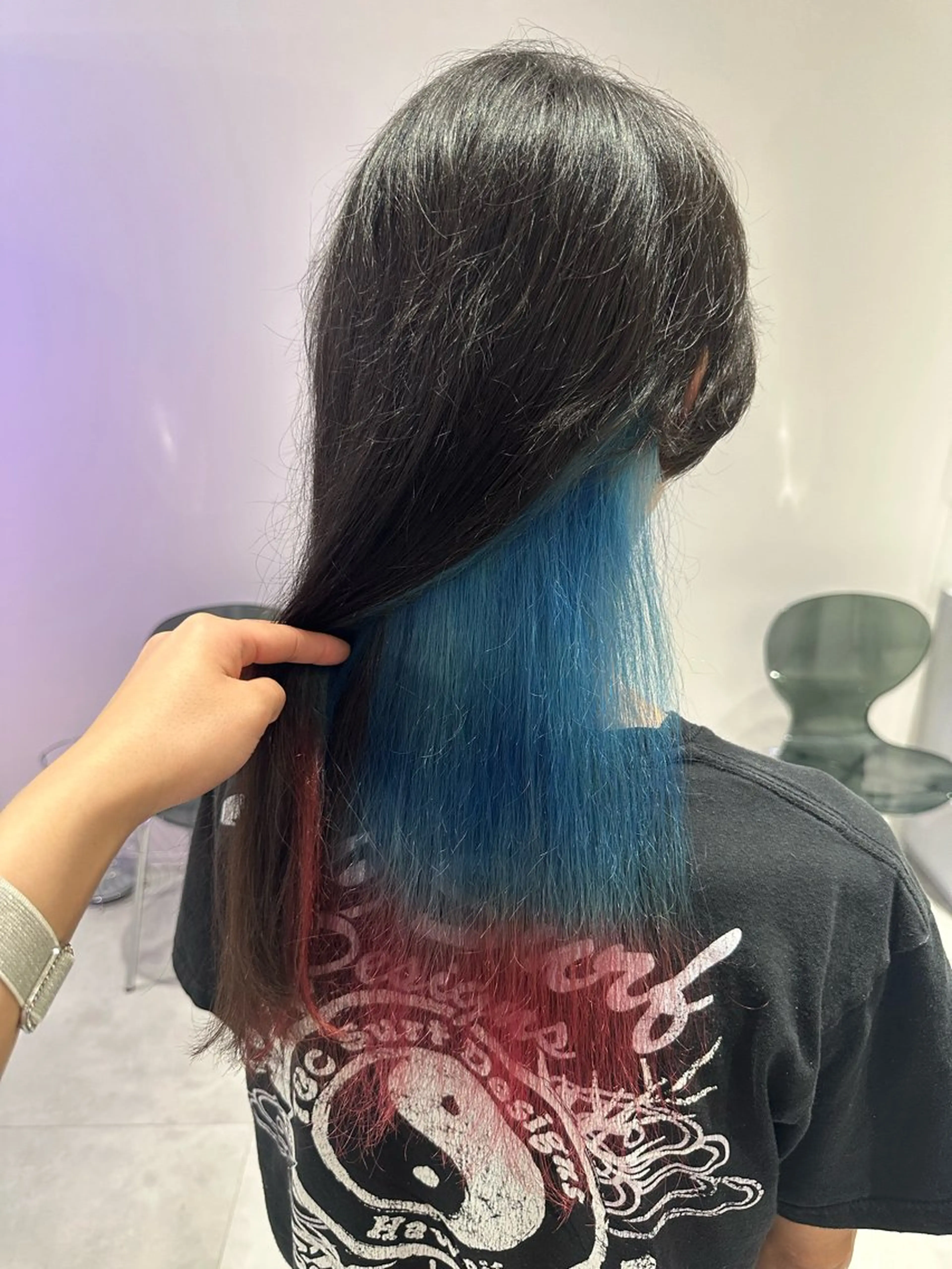 セミロング トリートメント ブリーチカラーボブ sayo🧸🤎のヘアスタイル