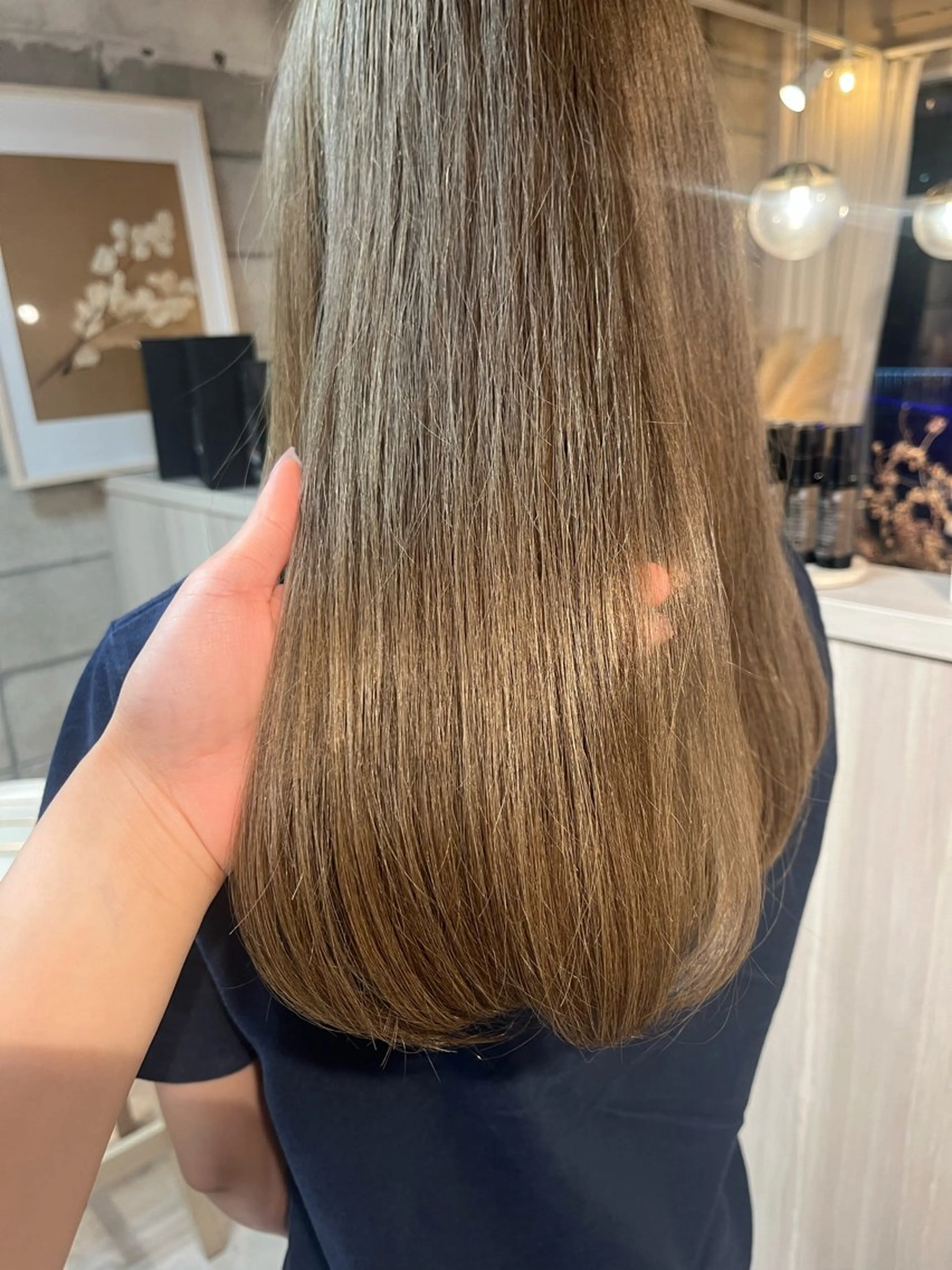 ロング カラー ベージュカラー ブリーチ ヘーゼル ヘアカラー トリートメント 椙山 沙南子のヘアスタイル