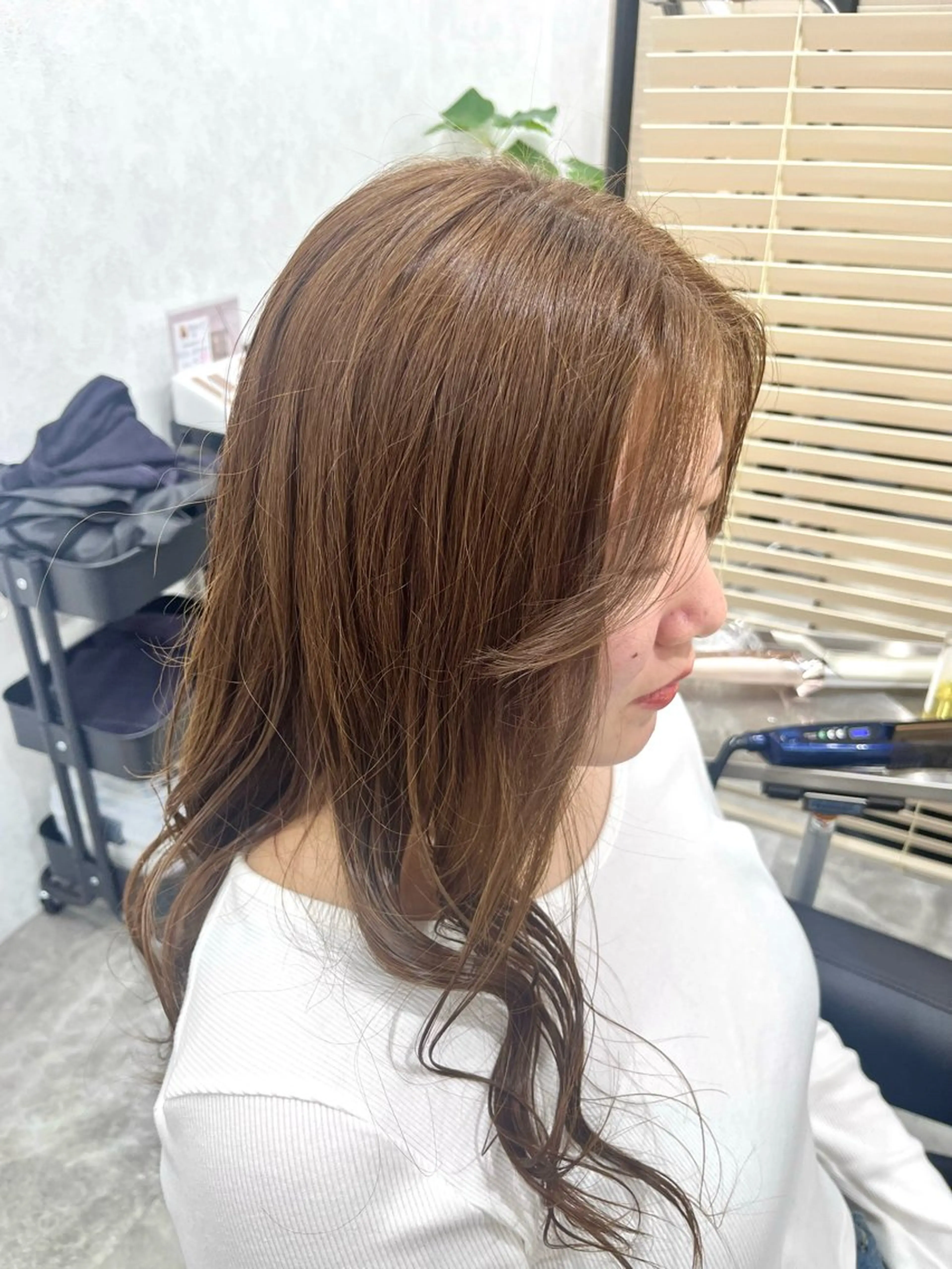 セミロング カラー ヘアカラー 山口愛莉 /暖色/艶髪のヘアスタイル