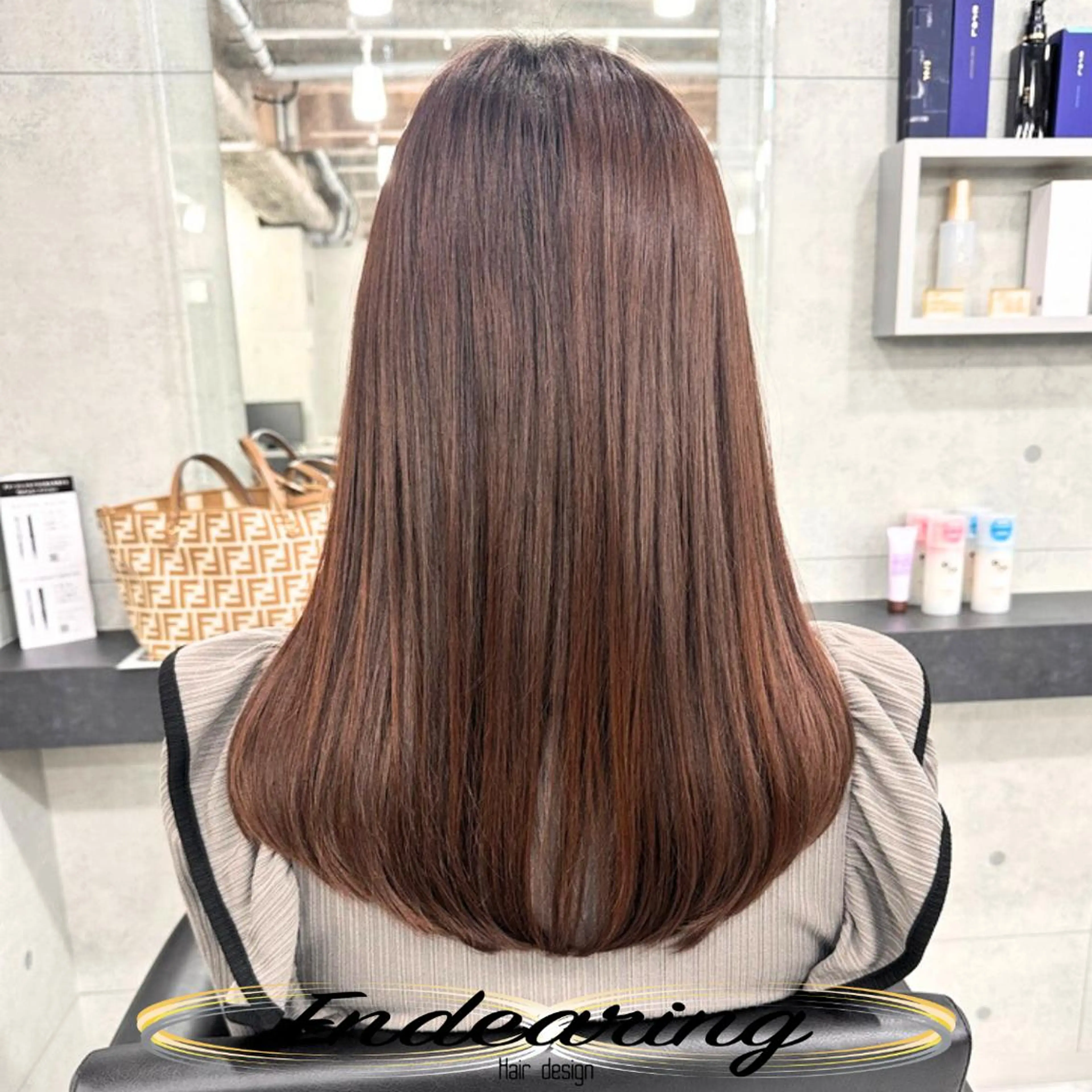 カラー ベージュカラー オレンジ オレンジベージュ カット ヘアカラー Endearing 銀座/YOKOのヘアスタイル