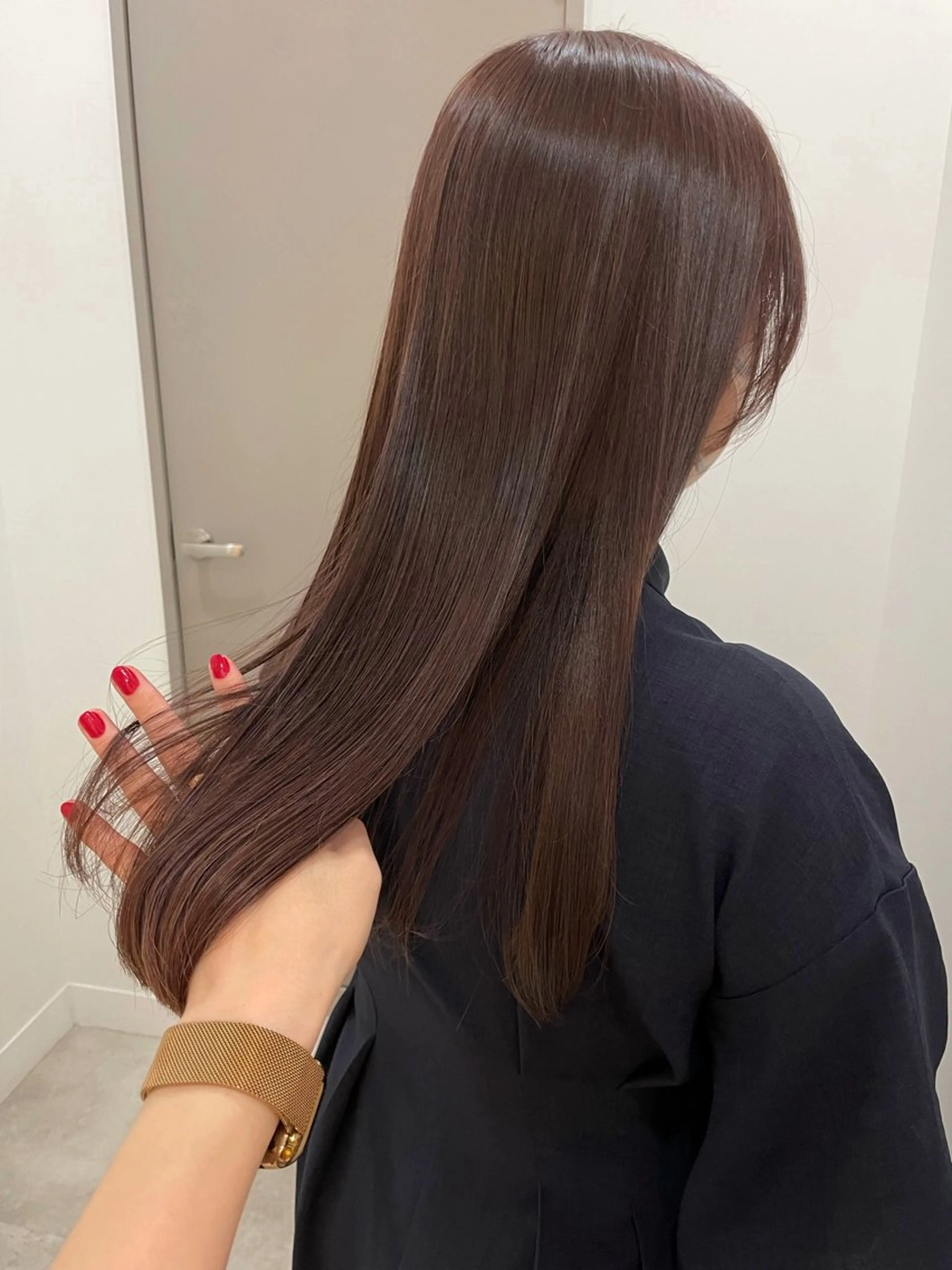 セミロング カット ヘアカラー トリートメント 東京の技術を 京都で✂︎🕊️💖のヘアスタイル