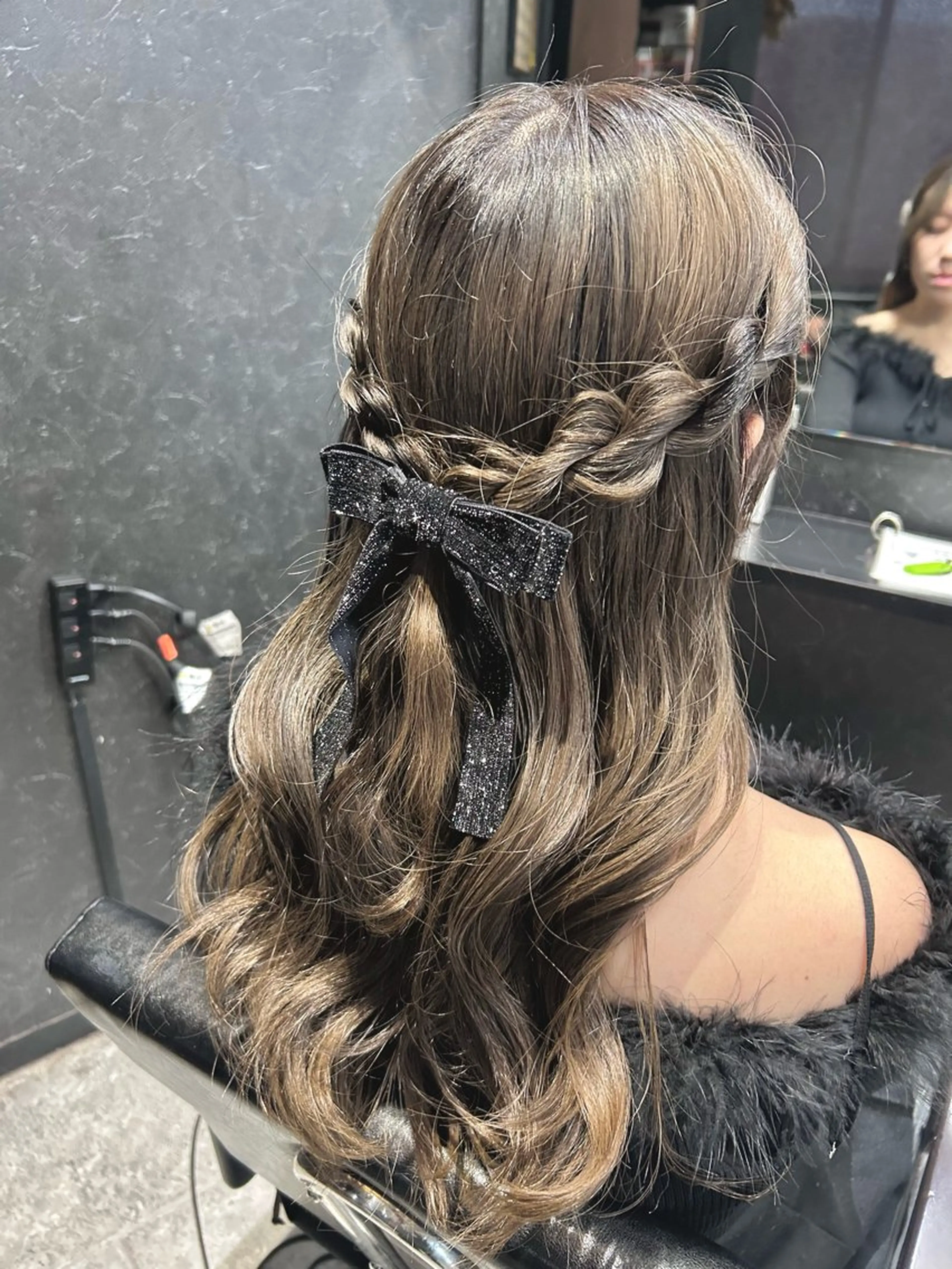 ロング ヘアアレンジ ヘアセット 💎透明感カラー💎 bAteAu あまねのヘアスタイル