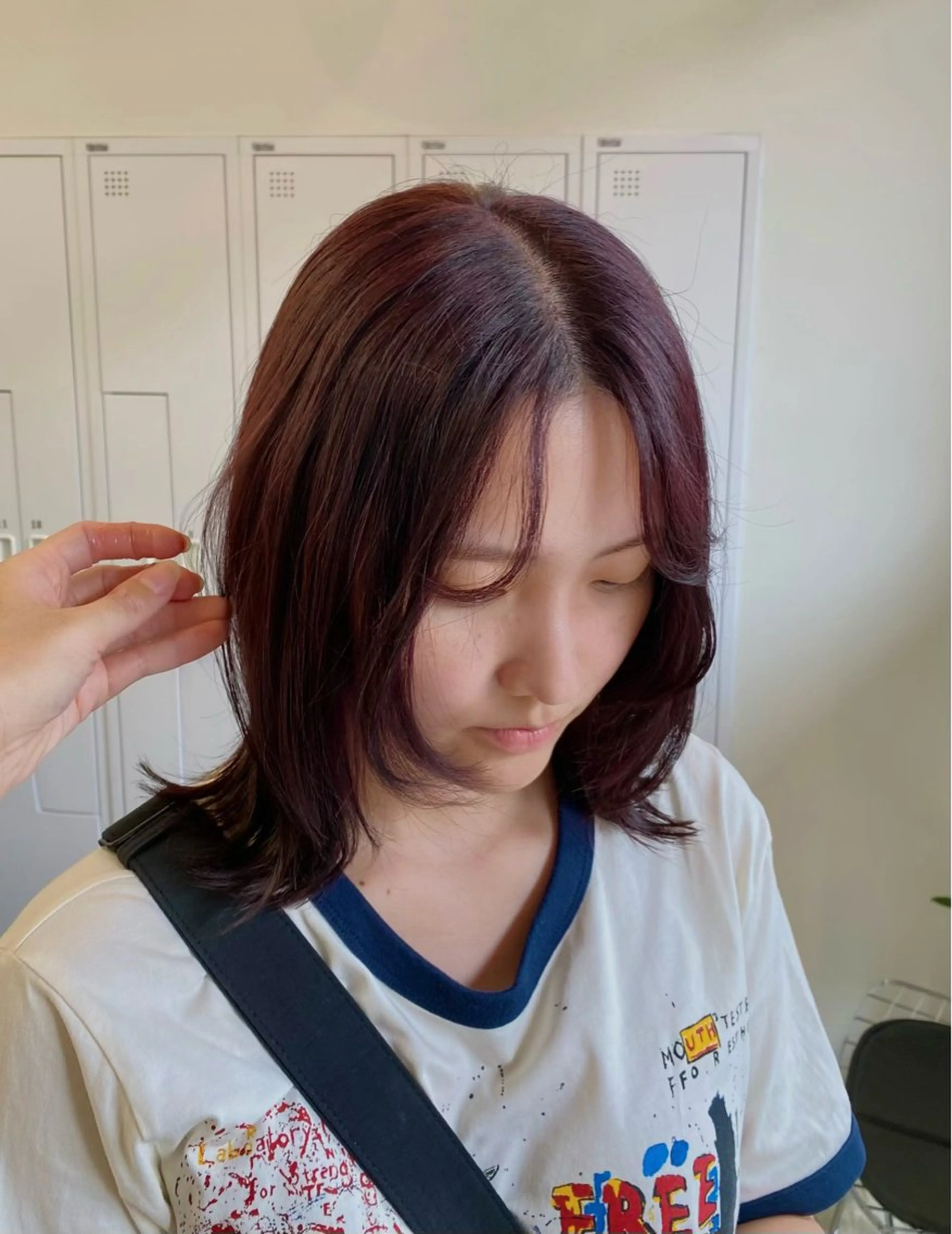 ミディアム カラー サトウ リョウのヘアスタイル