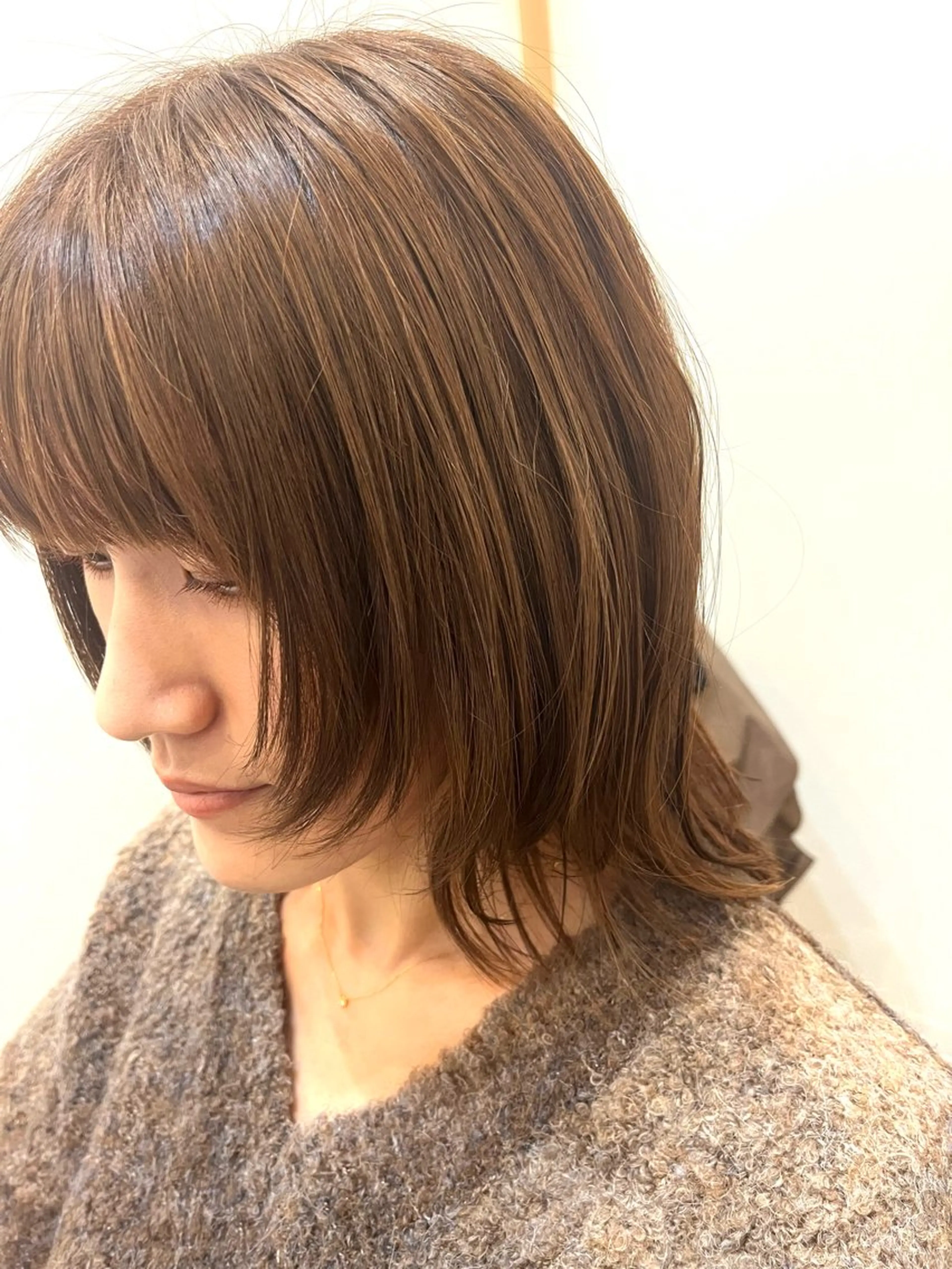 セミロング 岩井 駿のヘアスタイル