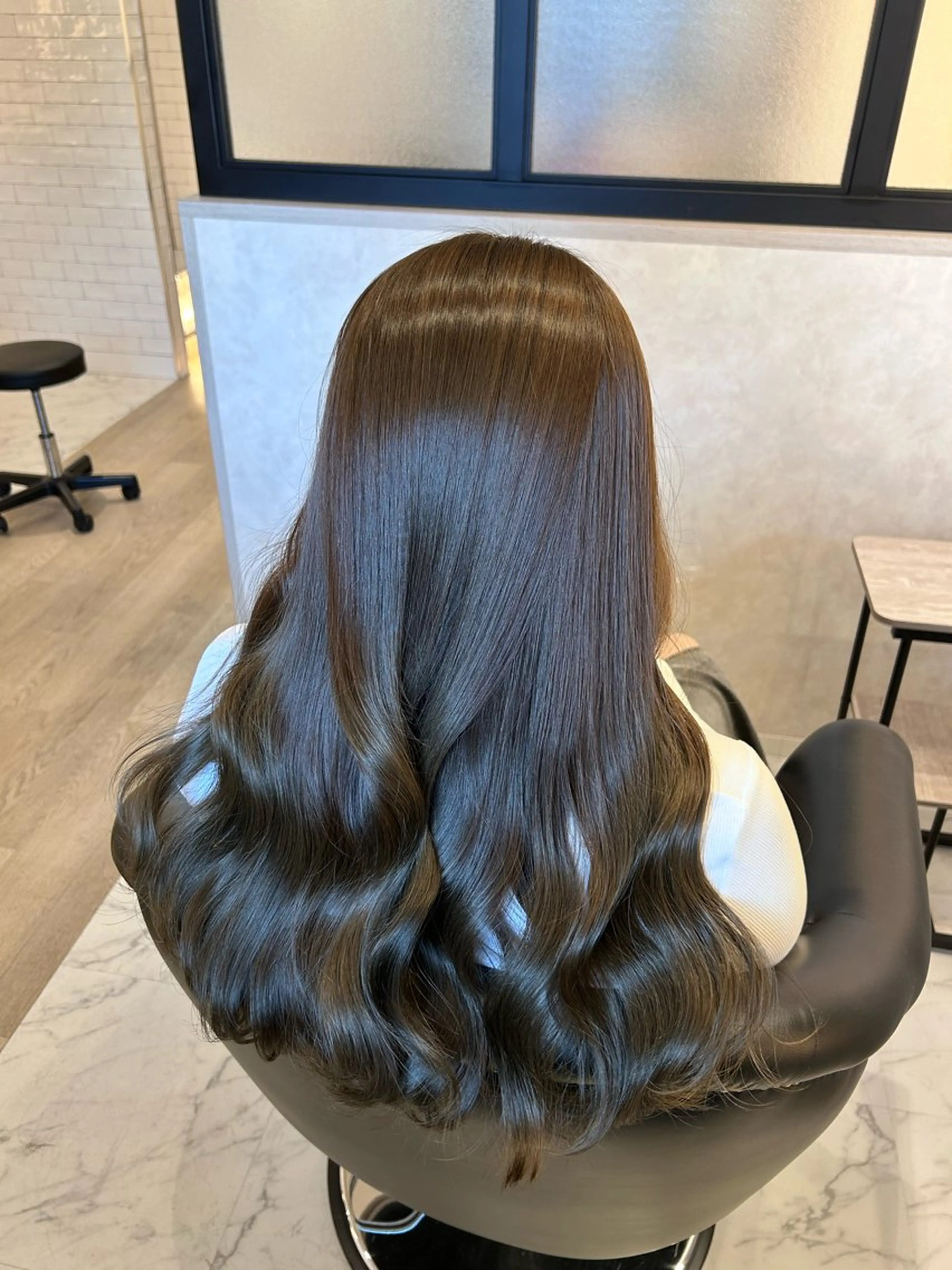 ロング カラー カット ヘアカラー トリートメント &chaLme   心斎橋所属・emi/髪質改善/ 韓国風/艶カラーのヘアスタイル