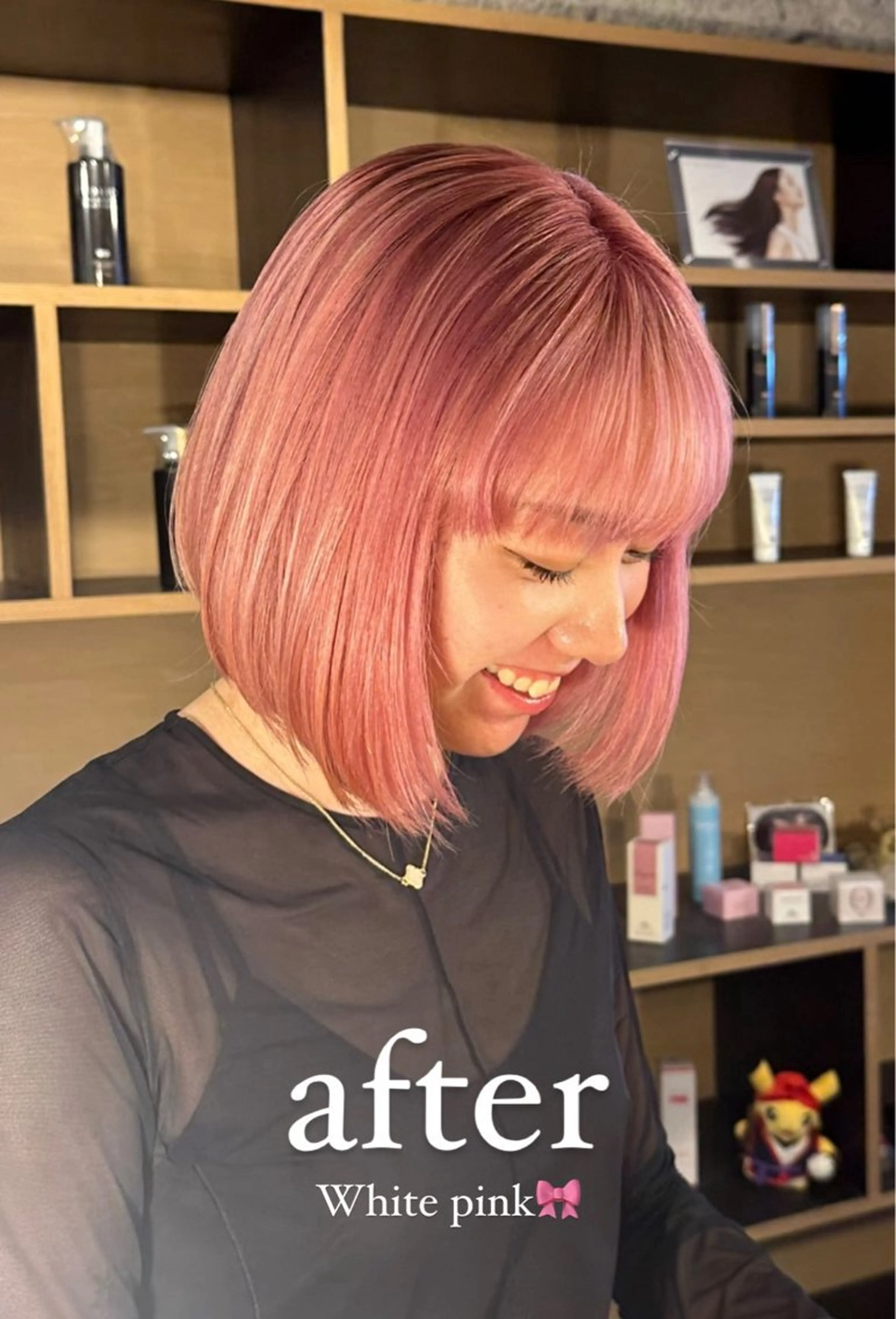 ミディアム カラー #韓国ハイトーン💓 TOWAのヘアスタイル