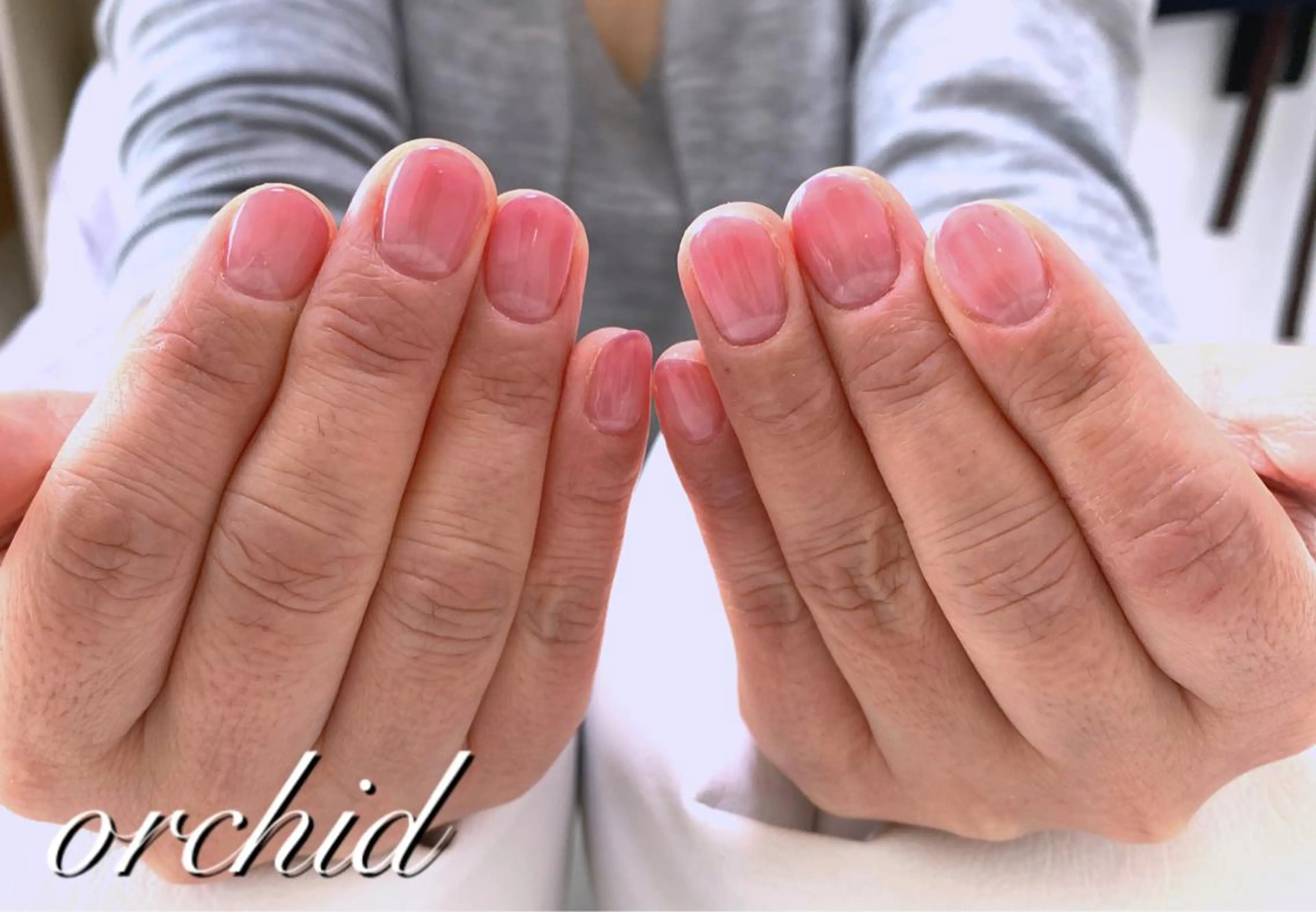 ネイル オフィスネイル orchid ♡オーキッドのネイルデザイン