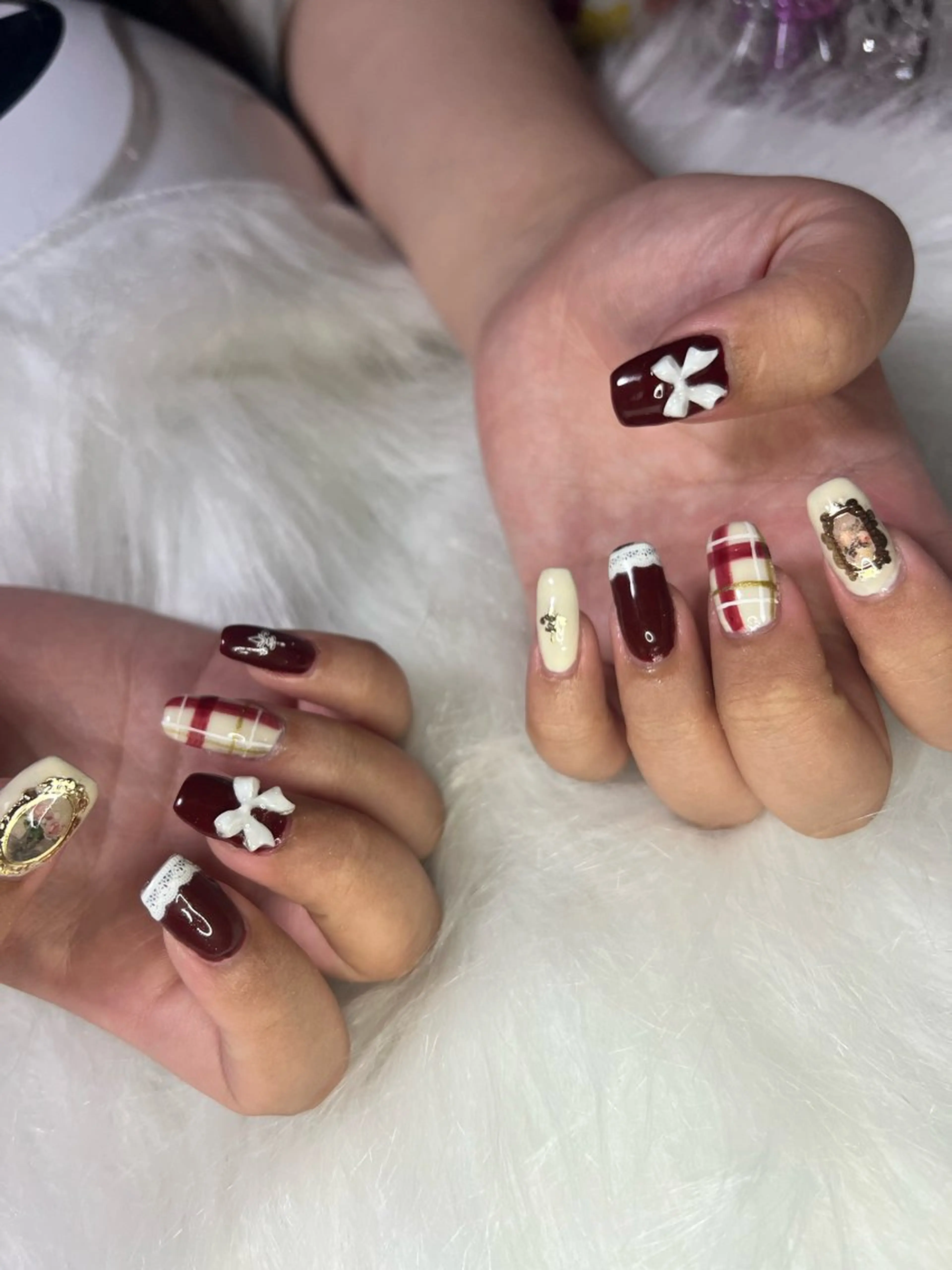 フィルインメニュー　【2週間～3週間以内】 持ち込みデザイン可🎀💗➕¥500でパーツ付け放題💎の写真