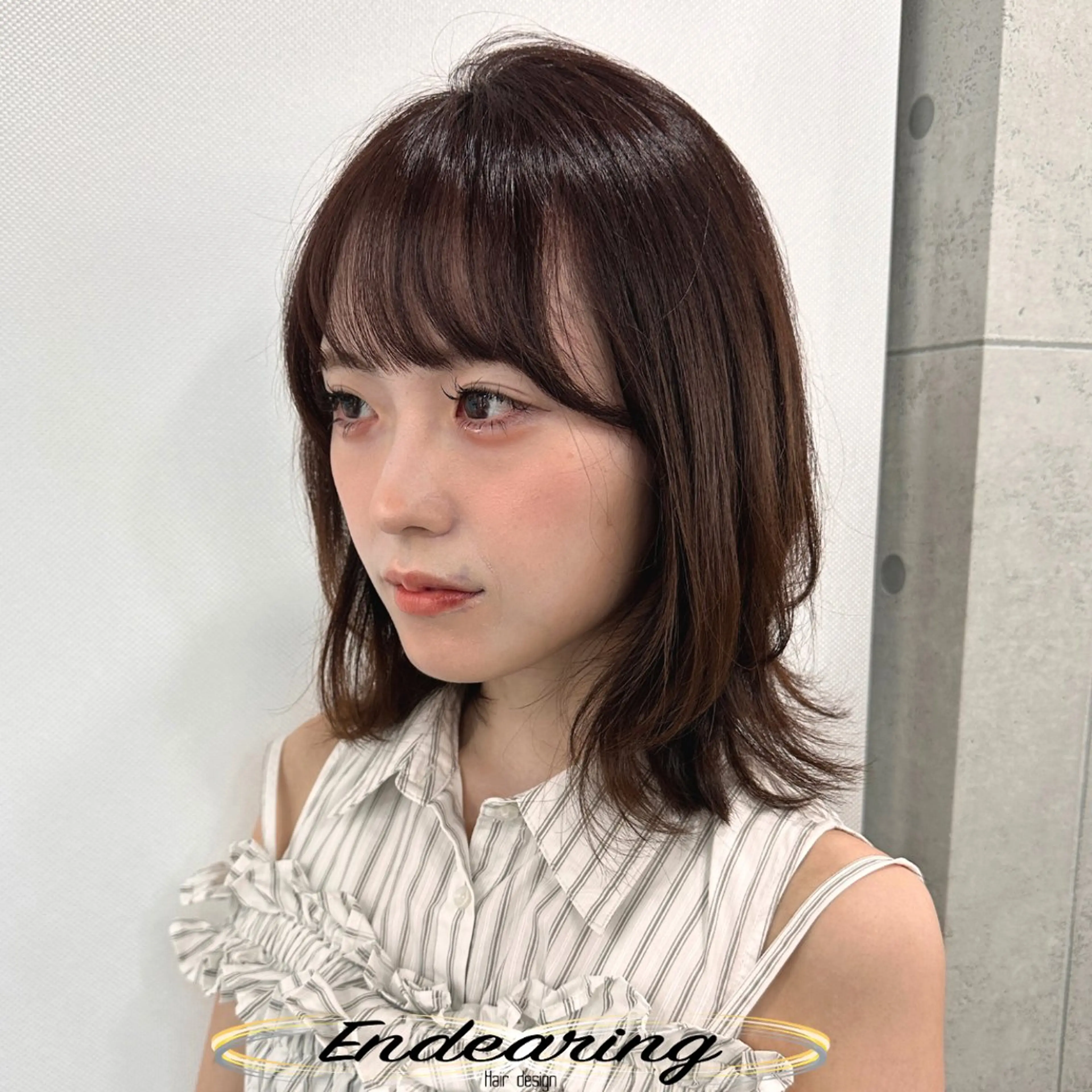 カラー ブラウンカラー カット ヘアカラー Endearing 銀座/レイヤーカットのヘアスタイル