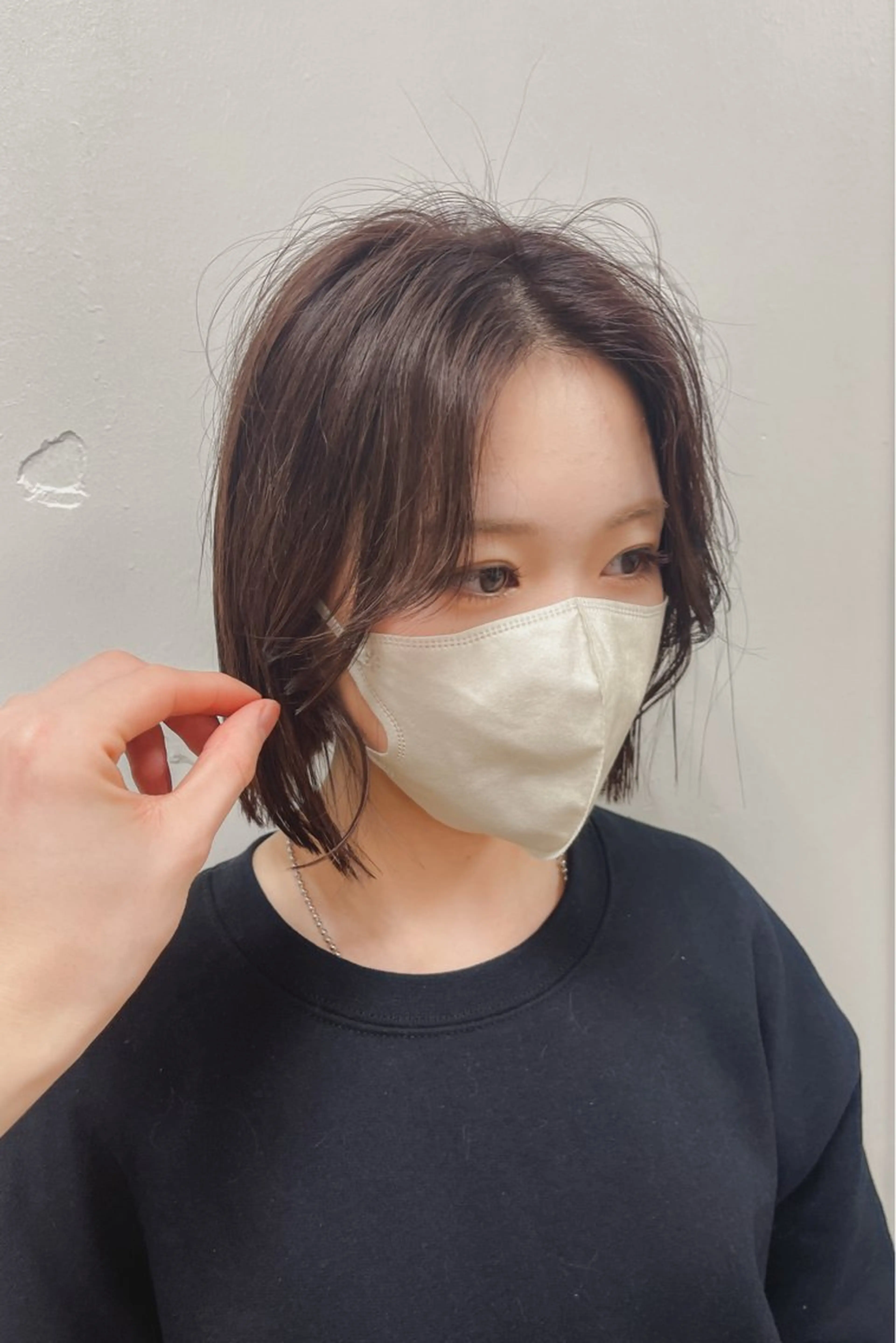ショート カラー ボブ くびれヘア カット ヘアカラー トリートメント kyon.hair 韓国カットカラーのヘアスタイル