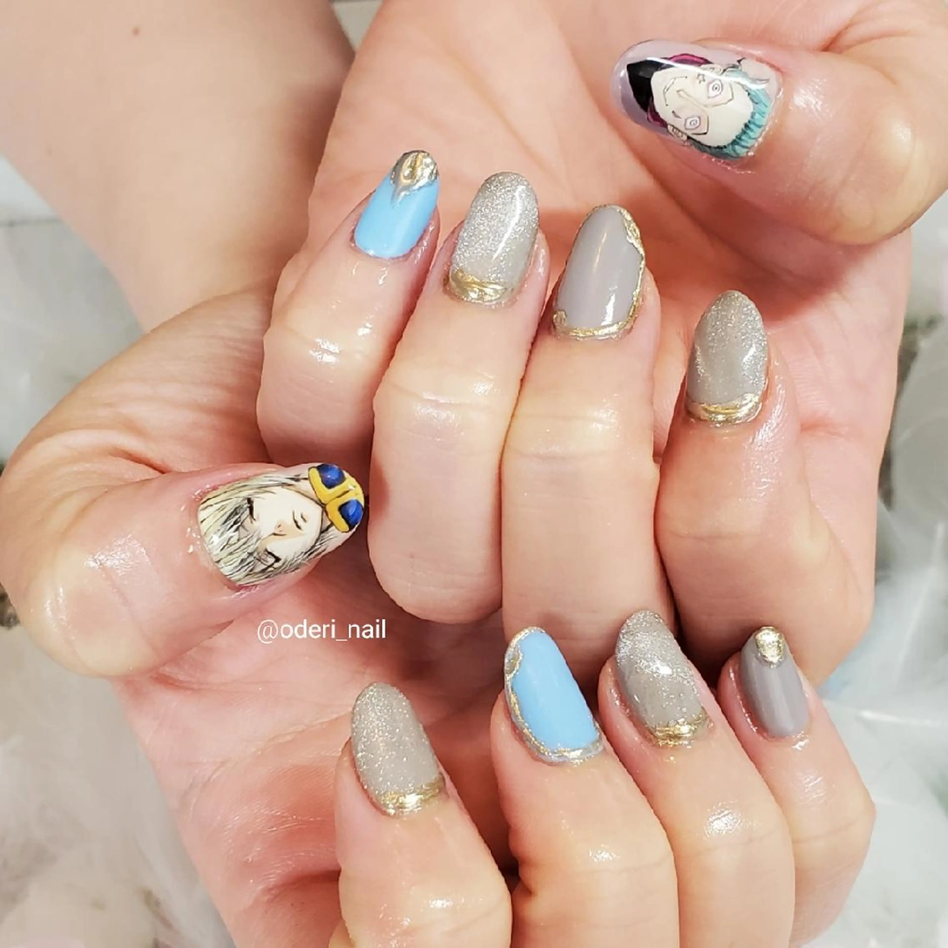 ネイル アートネイル ジェルネイル おで@ oderi_nailのネイルデザイン