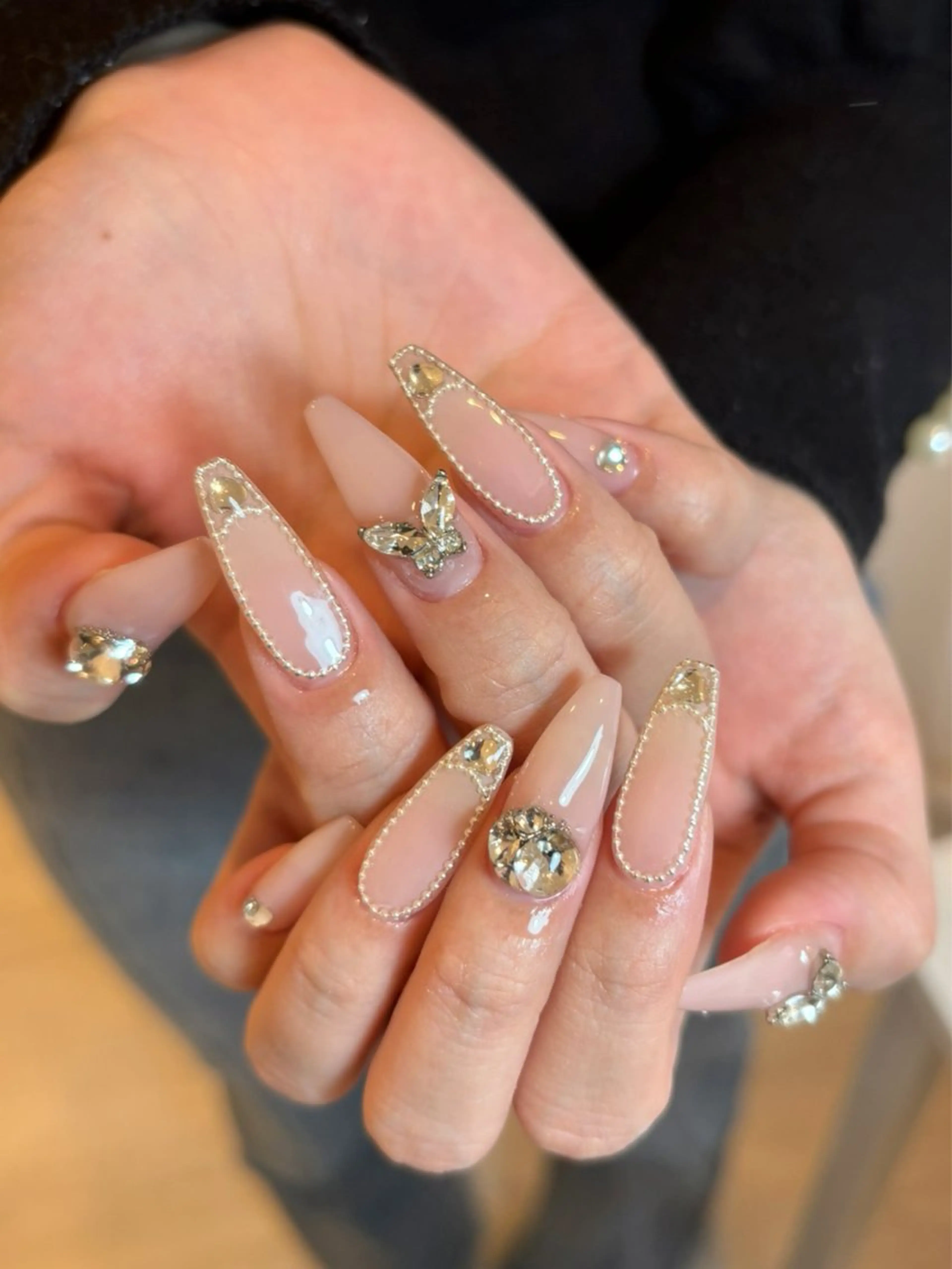 シンプル持ち込みデザイン💅パーツ2つ無料の写真