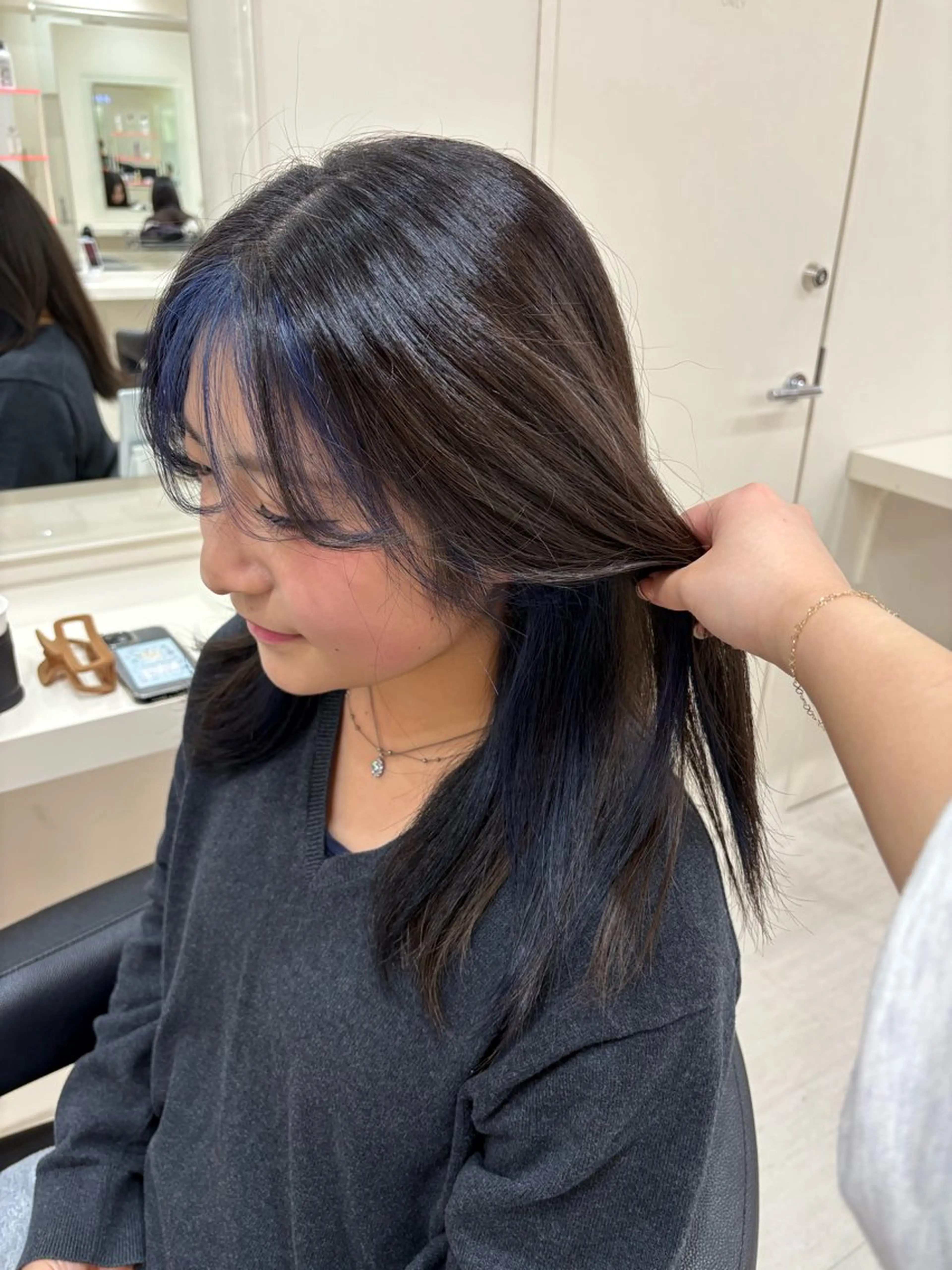 セミロング カラー ヘアカラー 💟RINNA 艶カラー💟のヘアスタイル