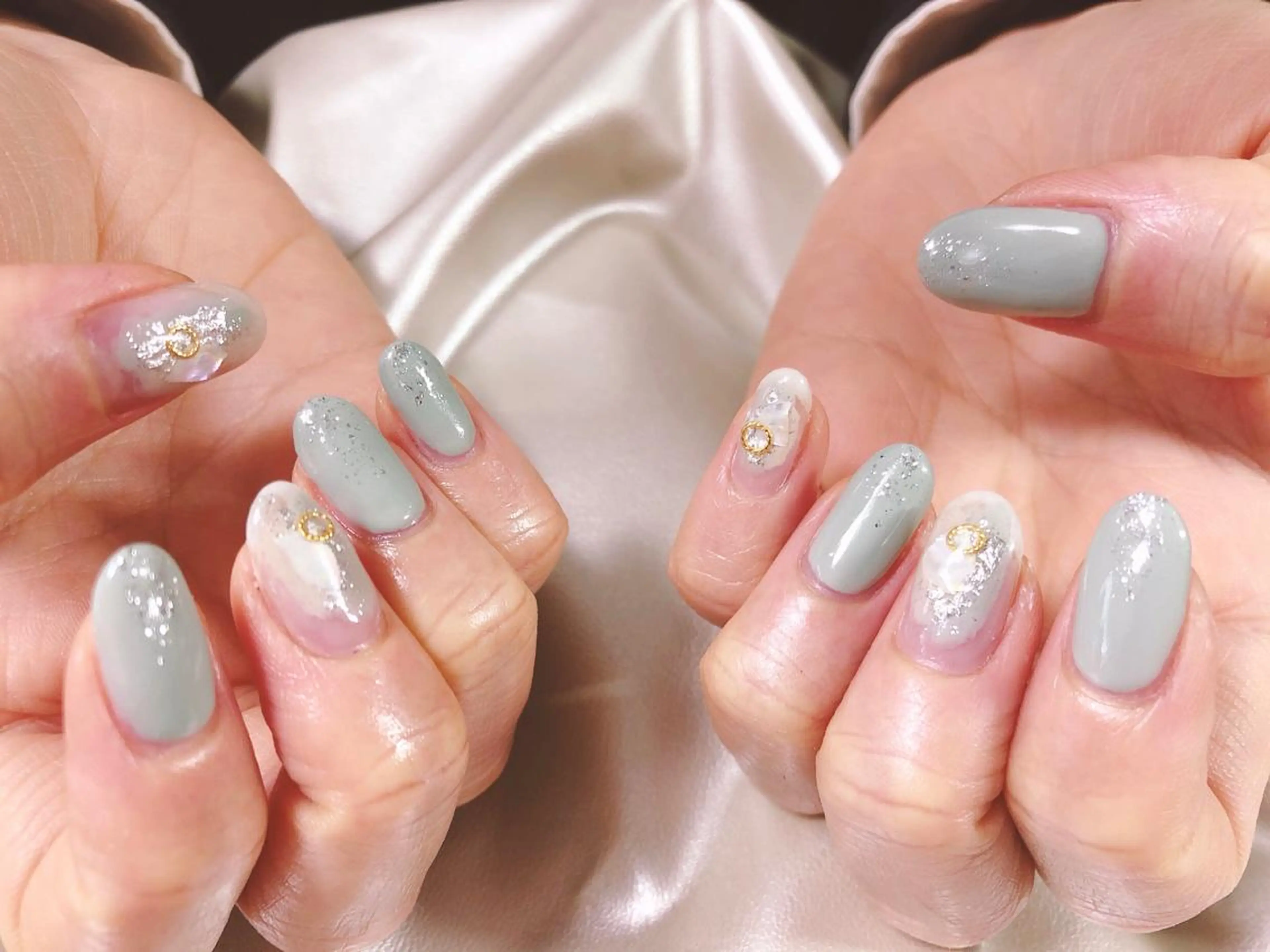 ネイル ピスタチオネイル kiki nail 二子玉川のネイルデザイン