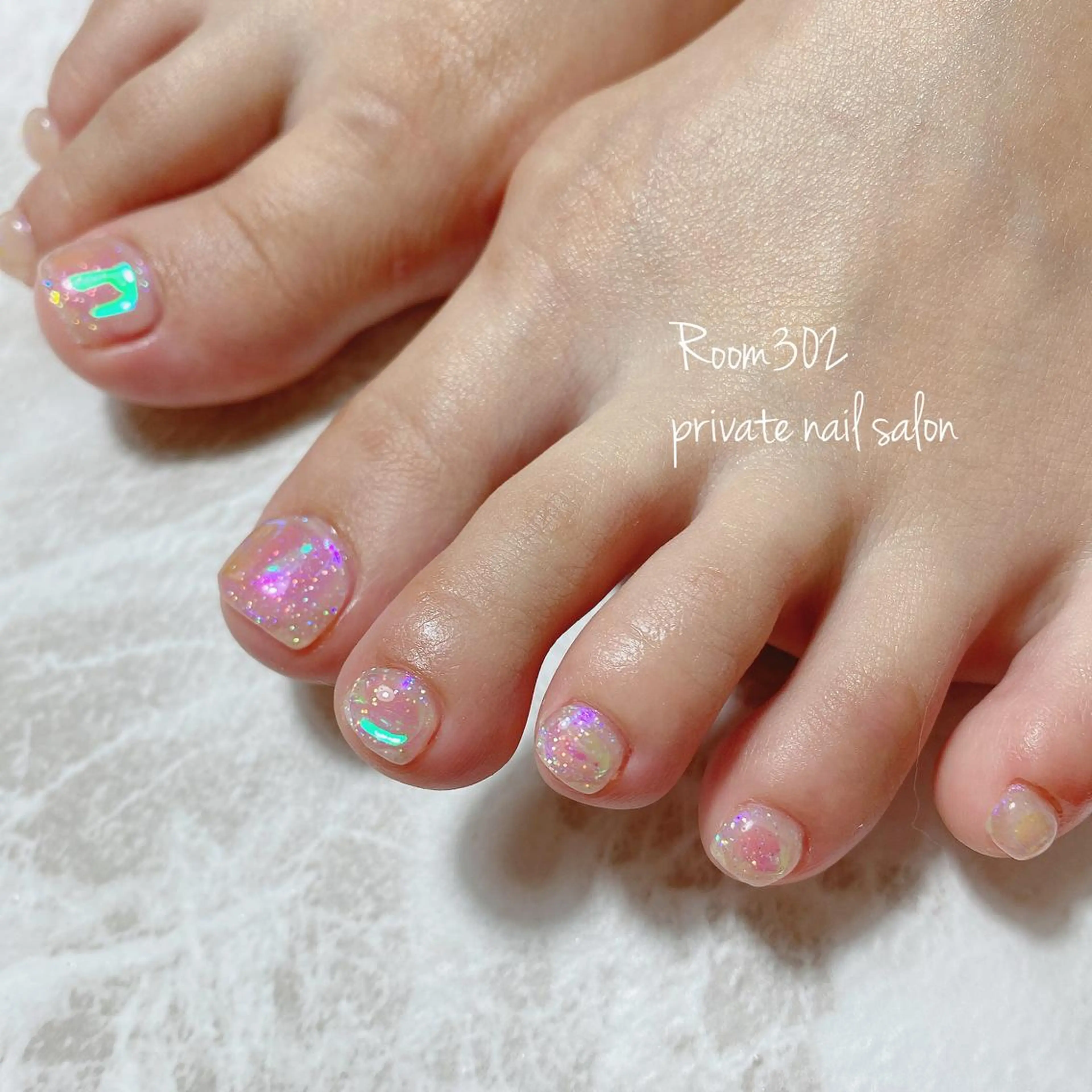 ネイル 氷ネイル・うるうるネイル Room 302のネイルデザイン