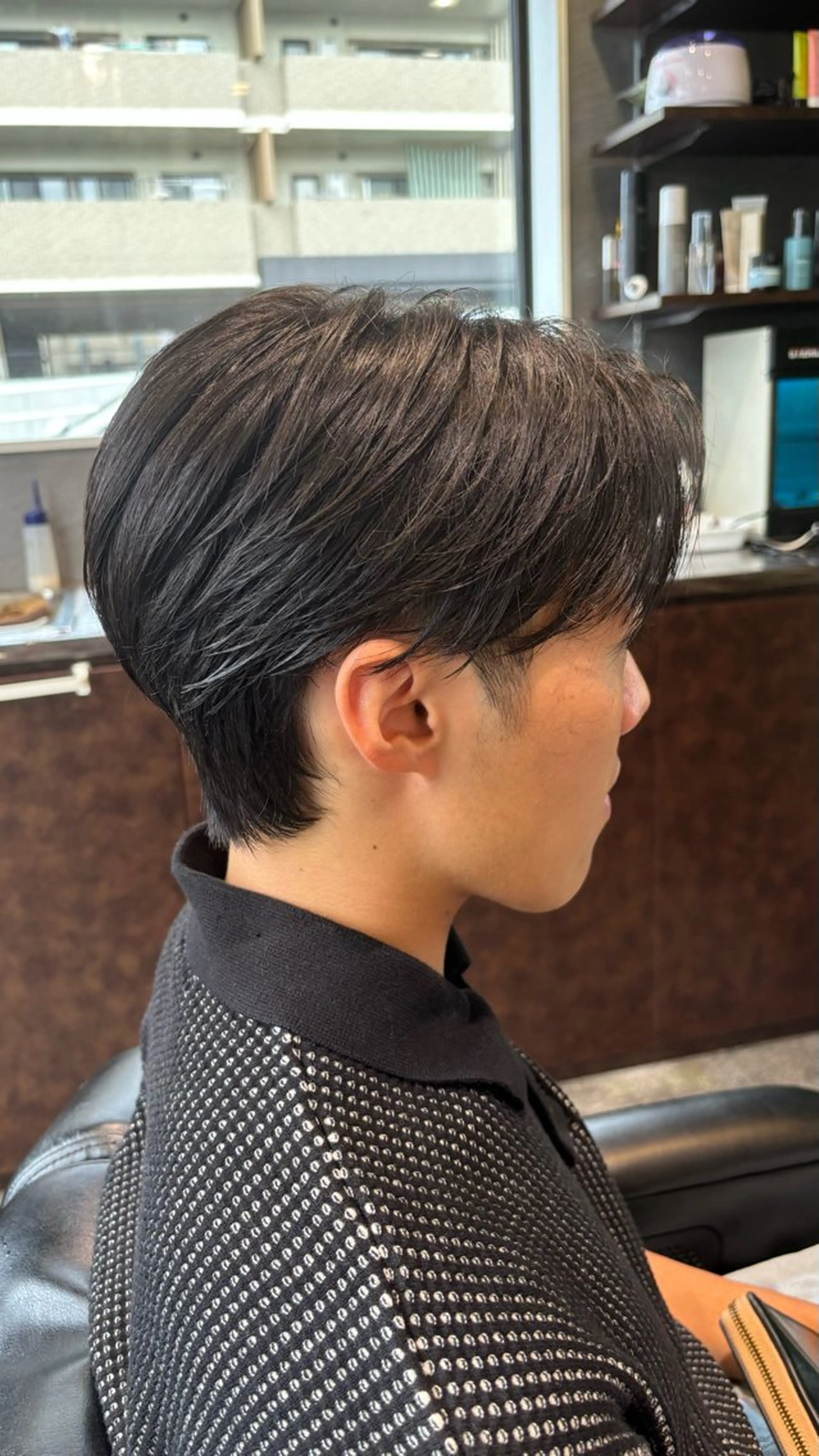 ショート メンズ カット 鼎一真ハイトーン/ パーマ/何でも屋さんのヘアスタイル