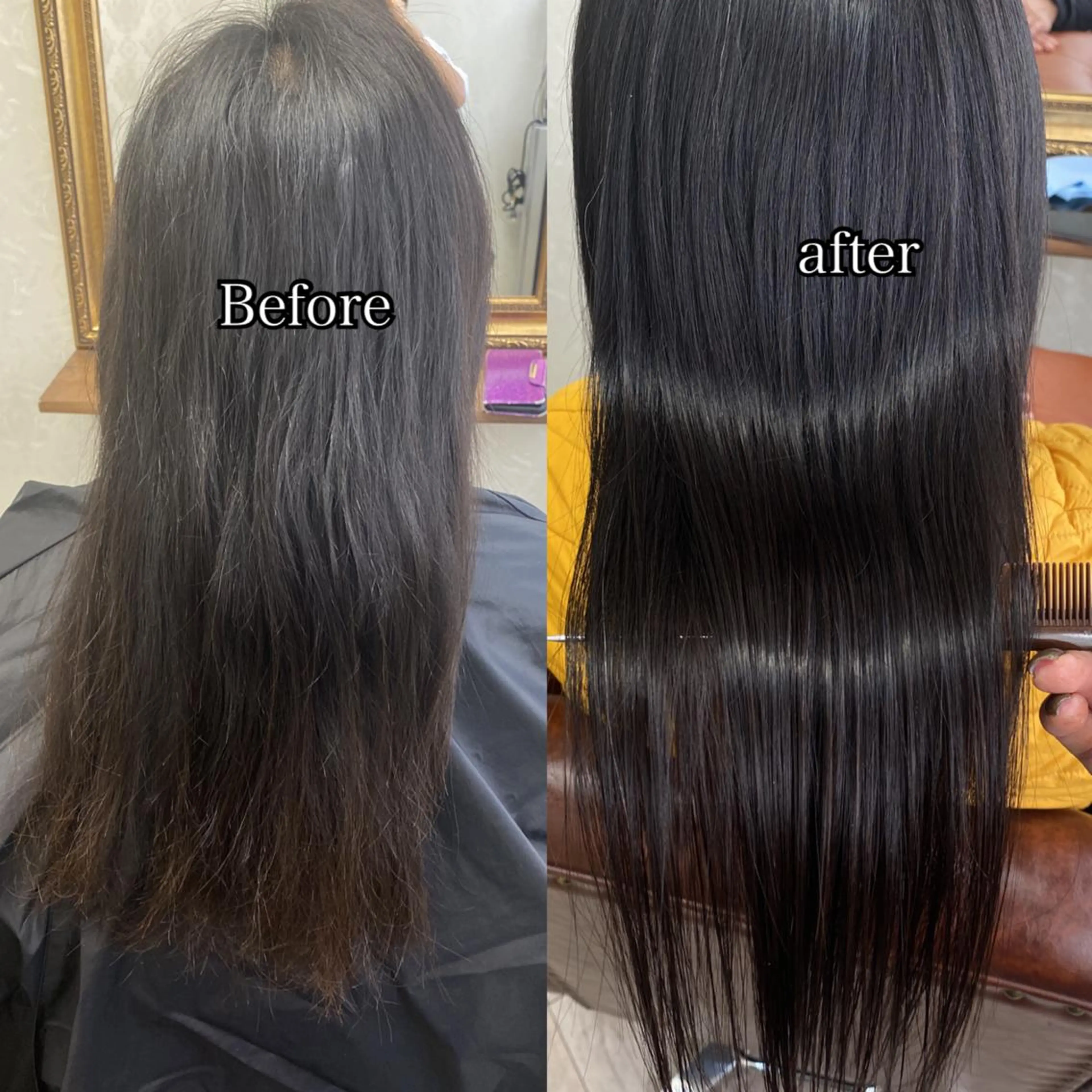 セミロング 髪質改善 トリートメント 酸熱トリートメント ココロ☀️ CLUTCH天王寺店のヘアスタイル