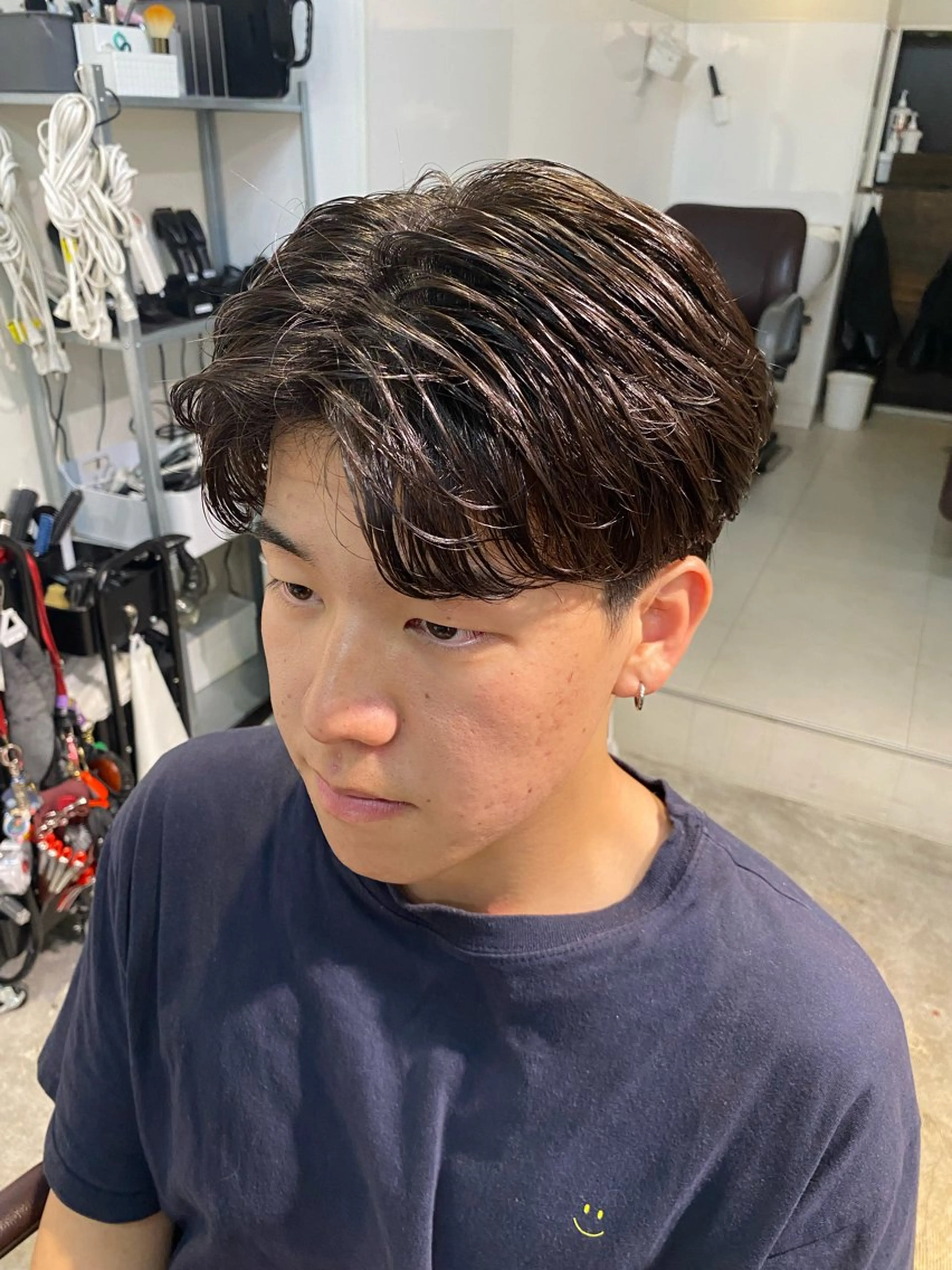 パーマ メンズ カット パーマ パーマ特化/フェザー パーマシャドウ/真生のヘアスタイル