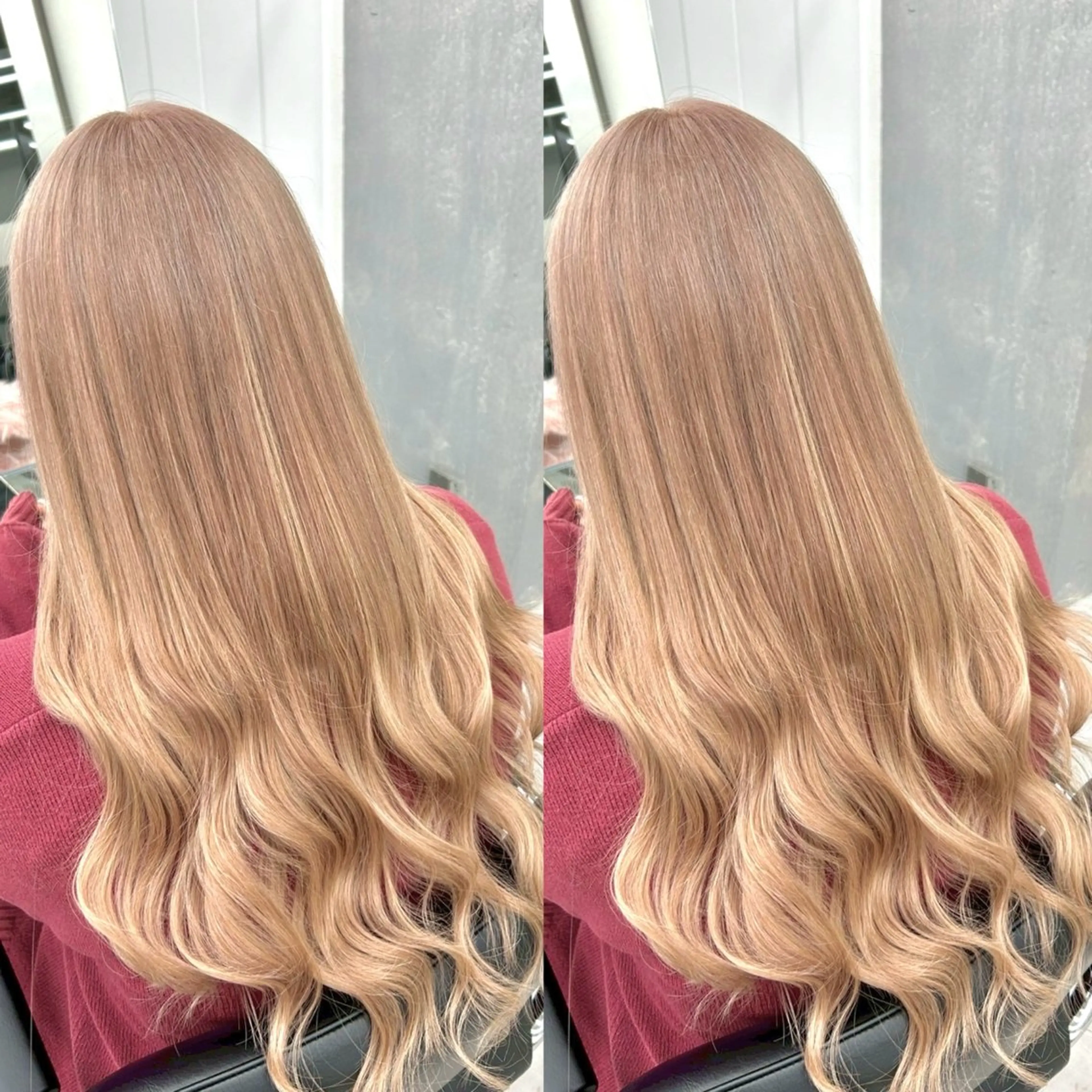 カラー ブリーチ 透明感カラー オレンジ ヘアカラー ヘアメ🎀エクステ 🪽横浜/しほ🧸のヘアスタイル