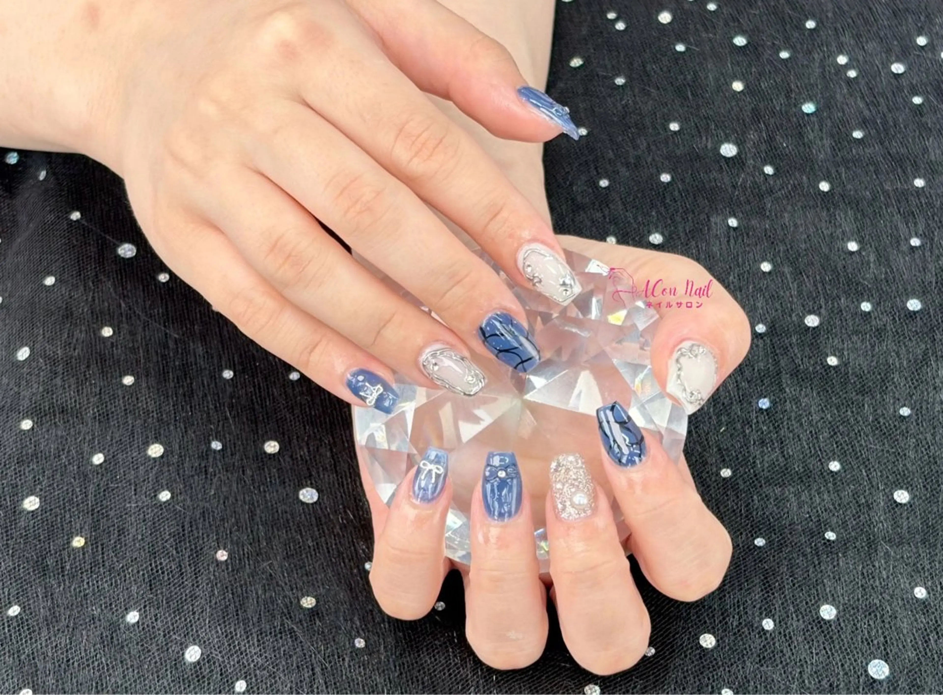 ネイル 桜ネイル 長さ出し フラワーネイル フレンチネイル ジェルネイル ハンドネイル AConNailSalon所属・ACon NailSalonのネイルデザイン