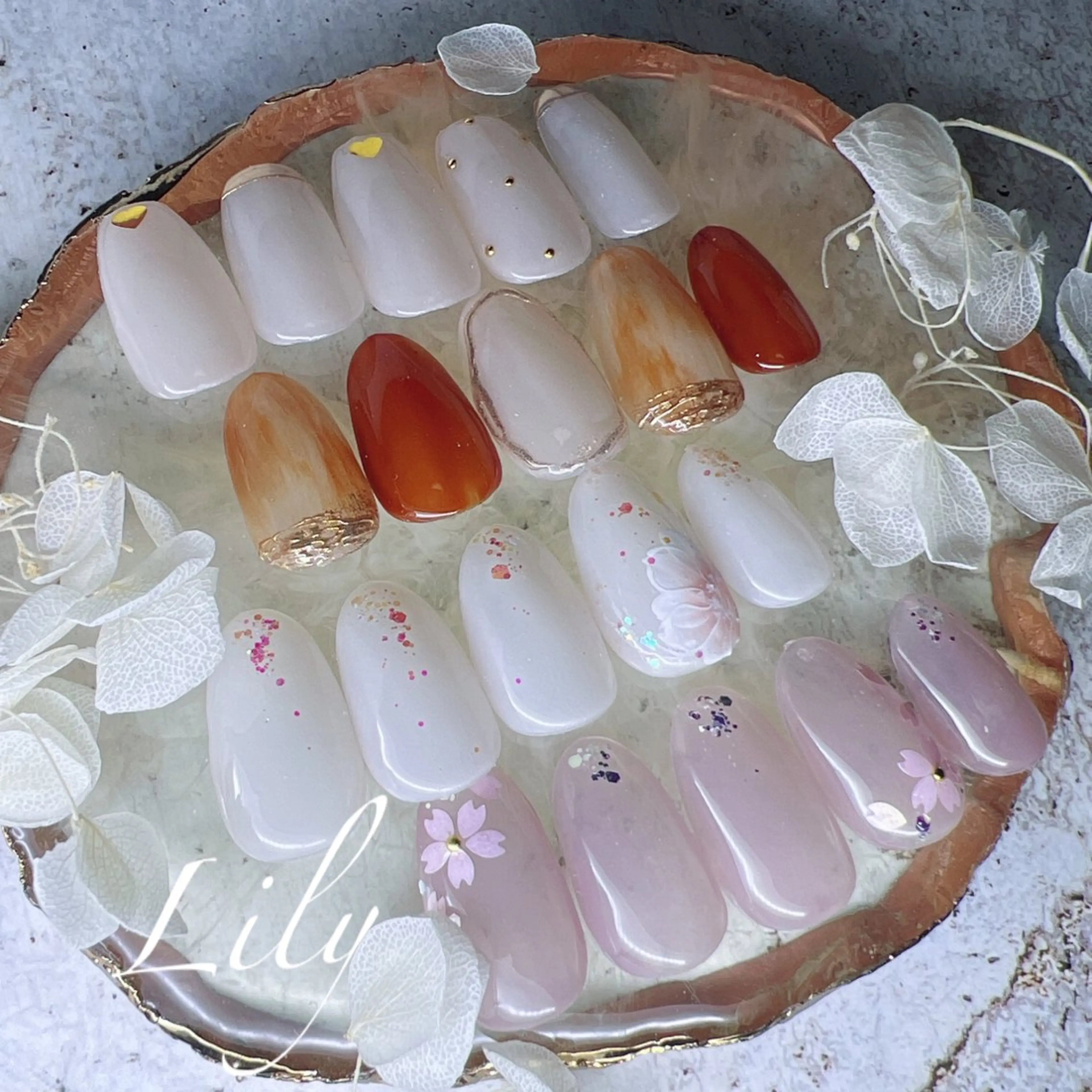 ネイル シンプルネイル ハンドネイル Nailsalon Lilyのネイルデザイン