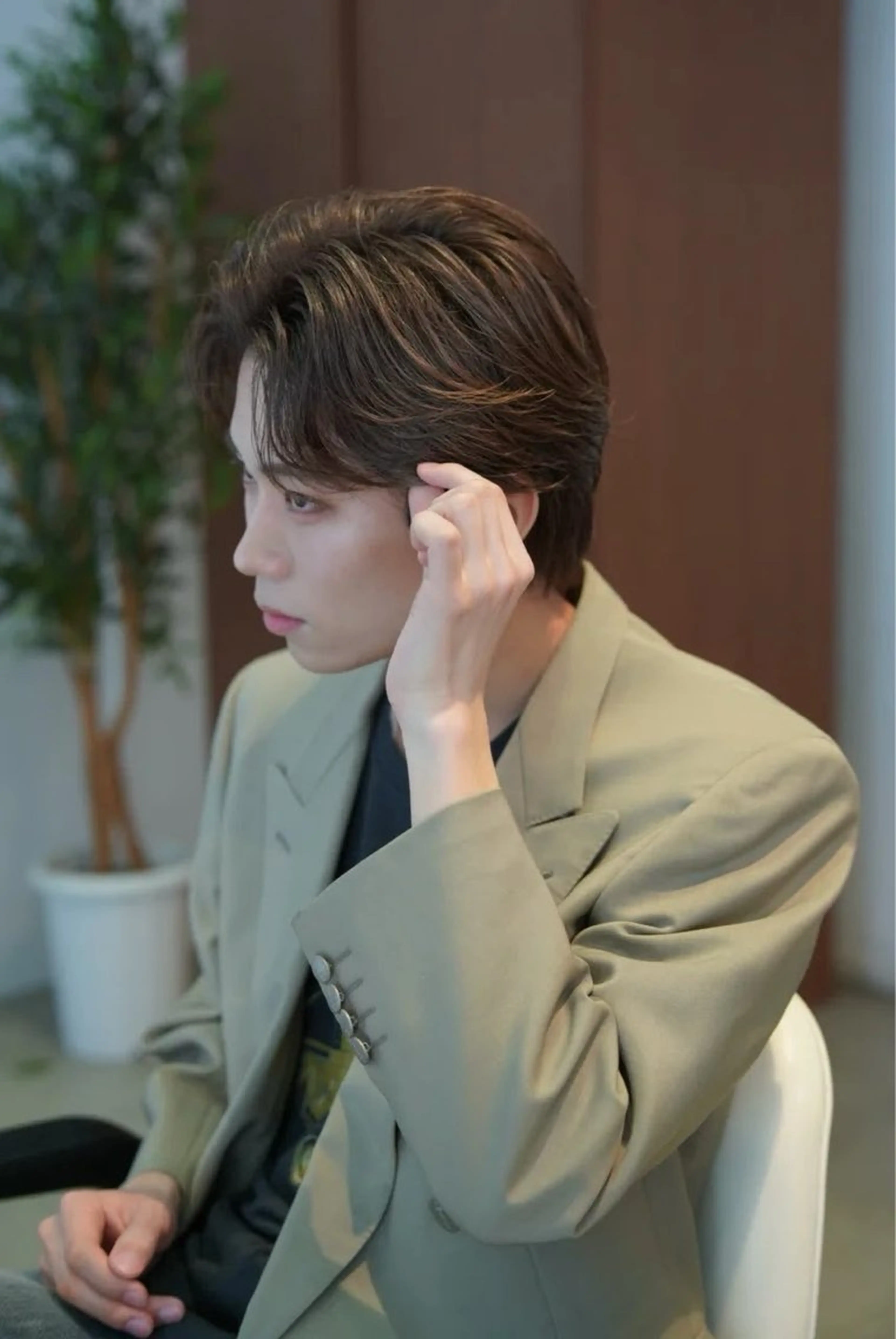 メンズ センターパート ☆*:.ヘアメイク/ 艶髪/じゅんか:*☆のヘアスタイル