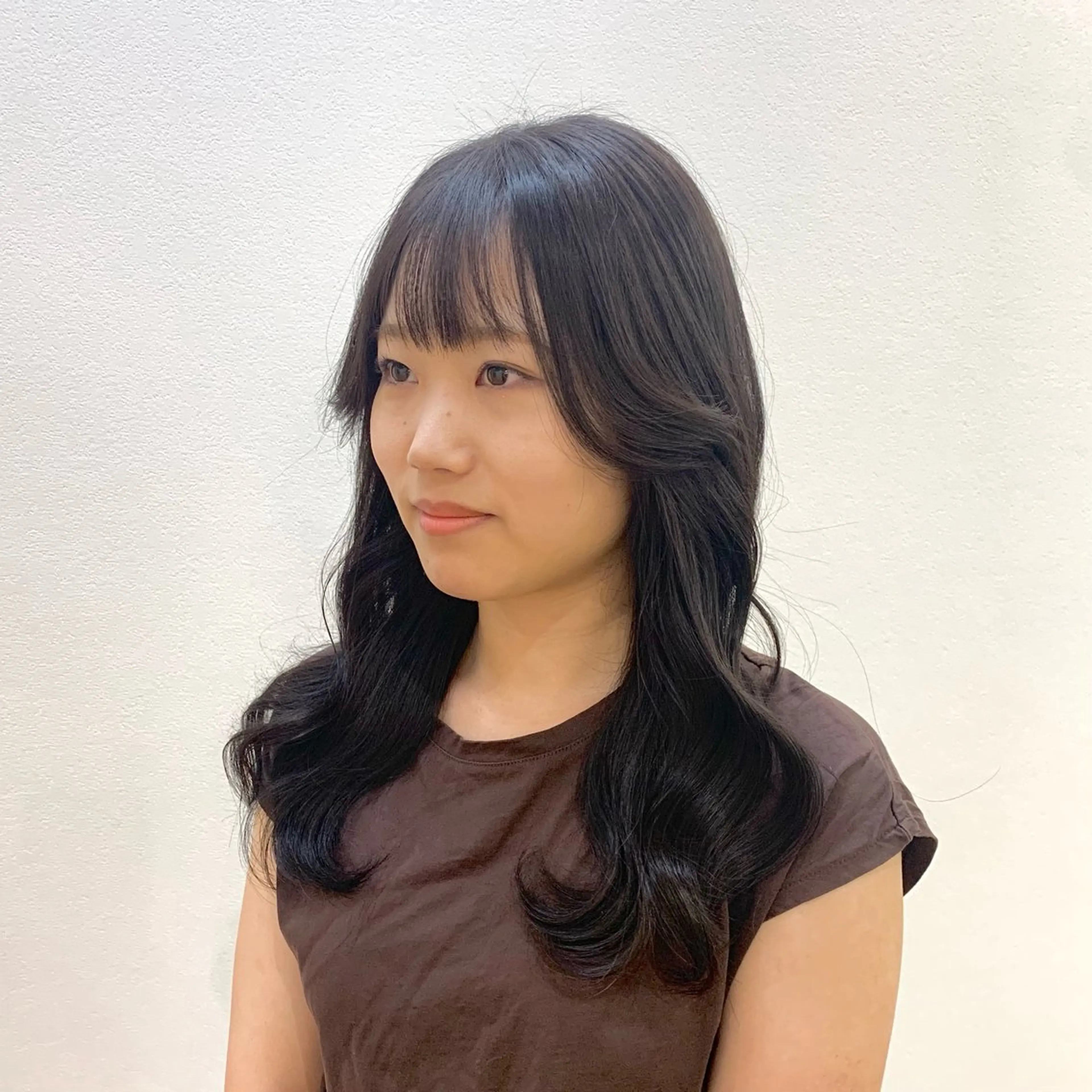 ロング カラー ヘアアレンジ キヨミ 韓国レイヤーカットのヘアスタイル