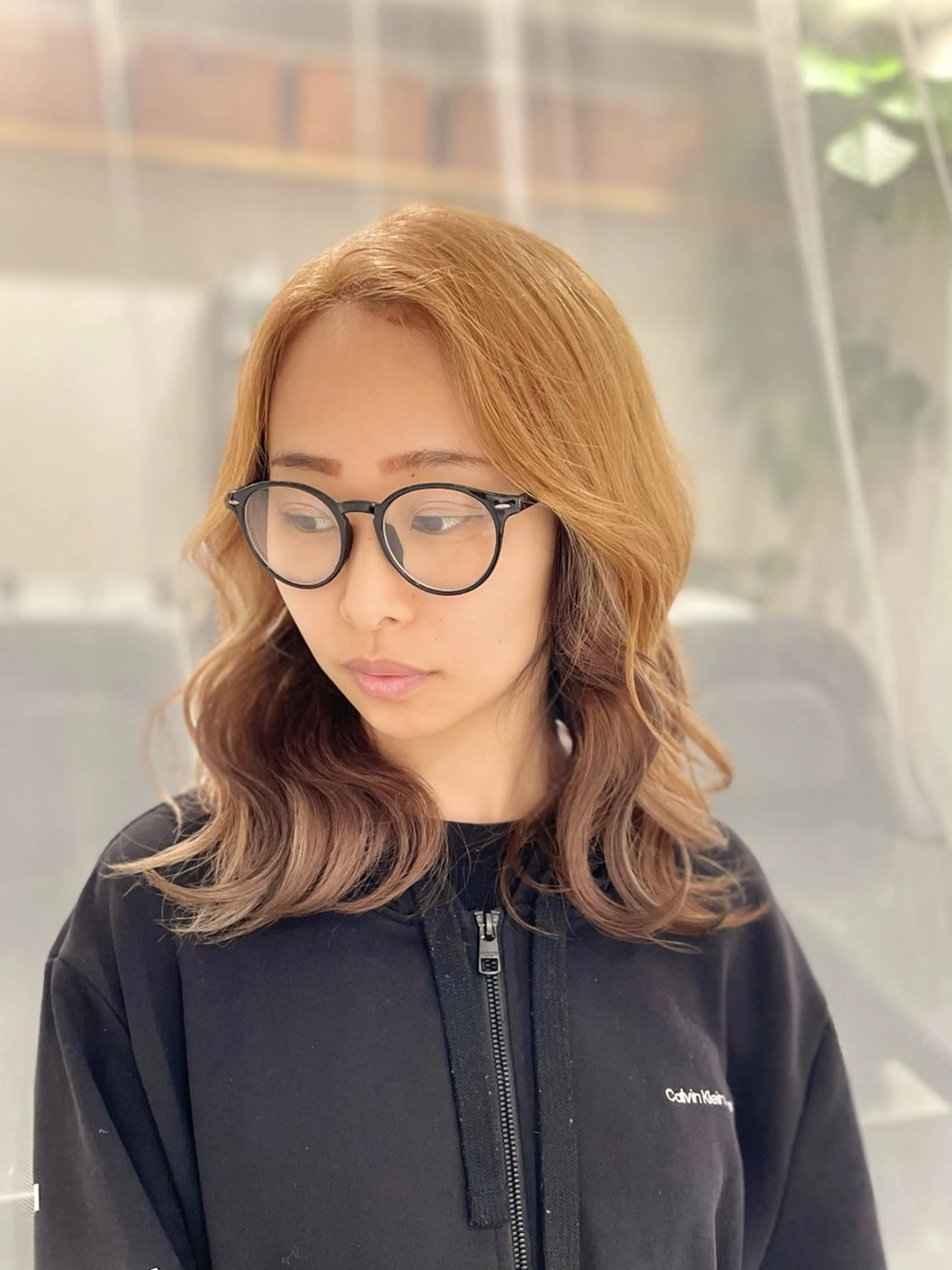 セミロング カラー ヘアカラー トリートメント GaKu/ハイトーン /ブリーチ/ブロンドのヘアスタイル