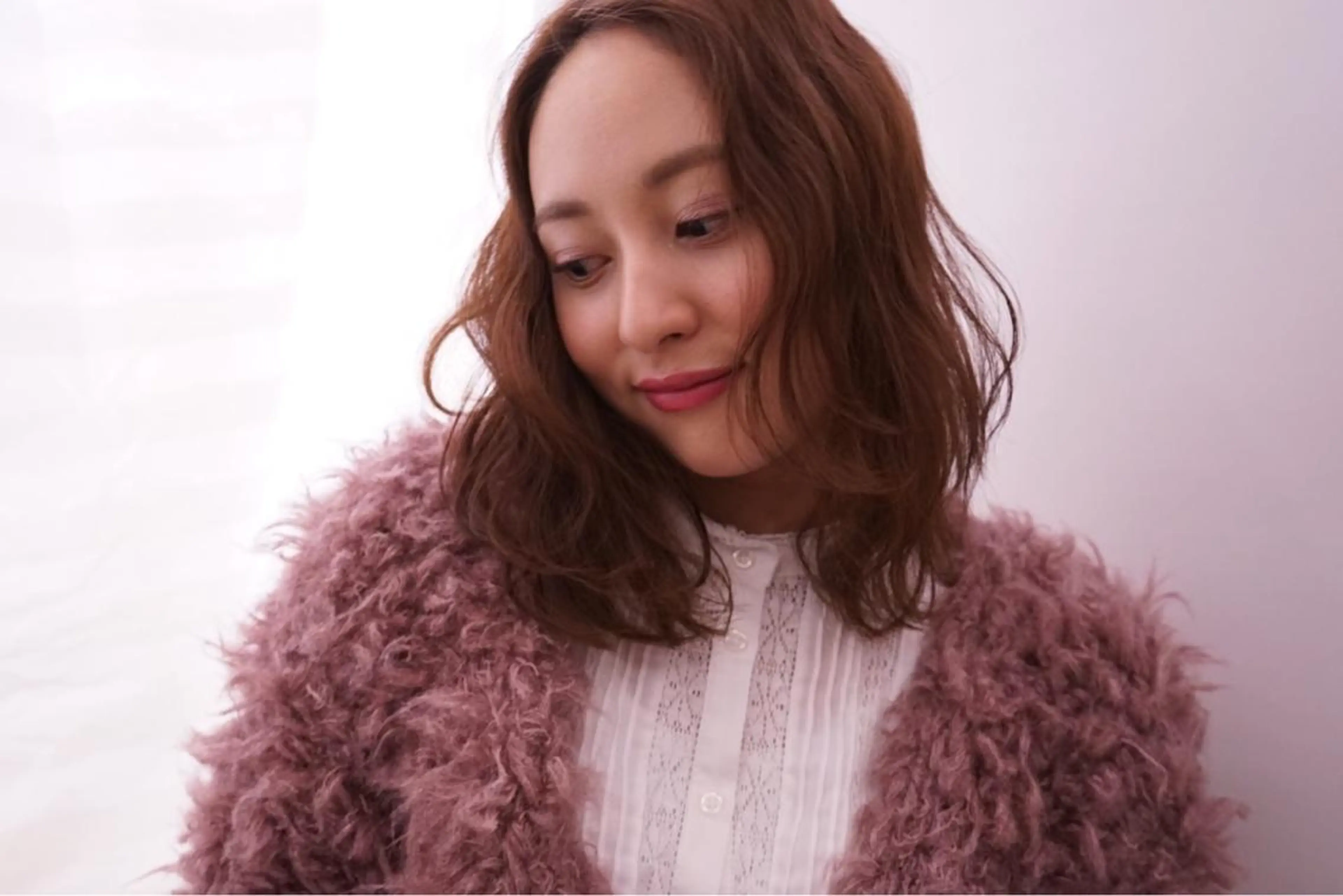 セミロング カラー パーマ ヘアアレンジ セミロングパーマ ベージュカラー ブラウンカラー ブラウンベージュ カット ヘアカラー 可愛いを作る神 ナオヒロのヘアスタイル