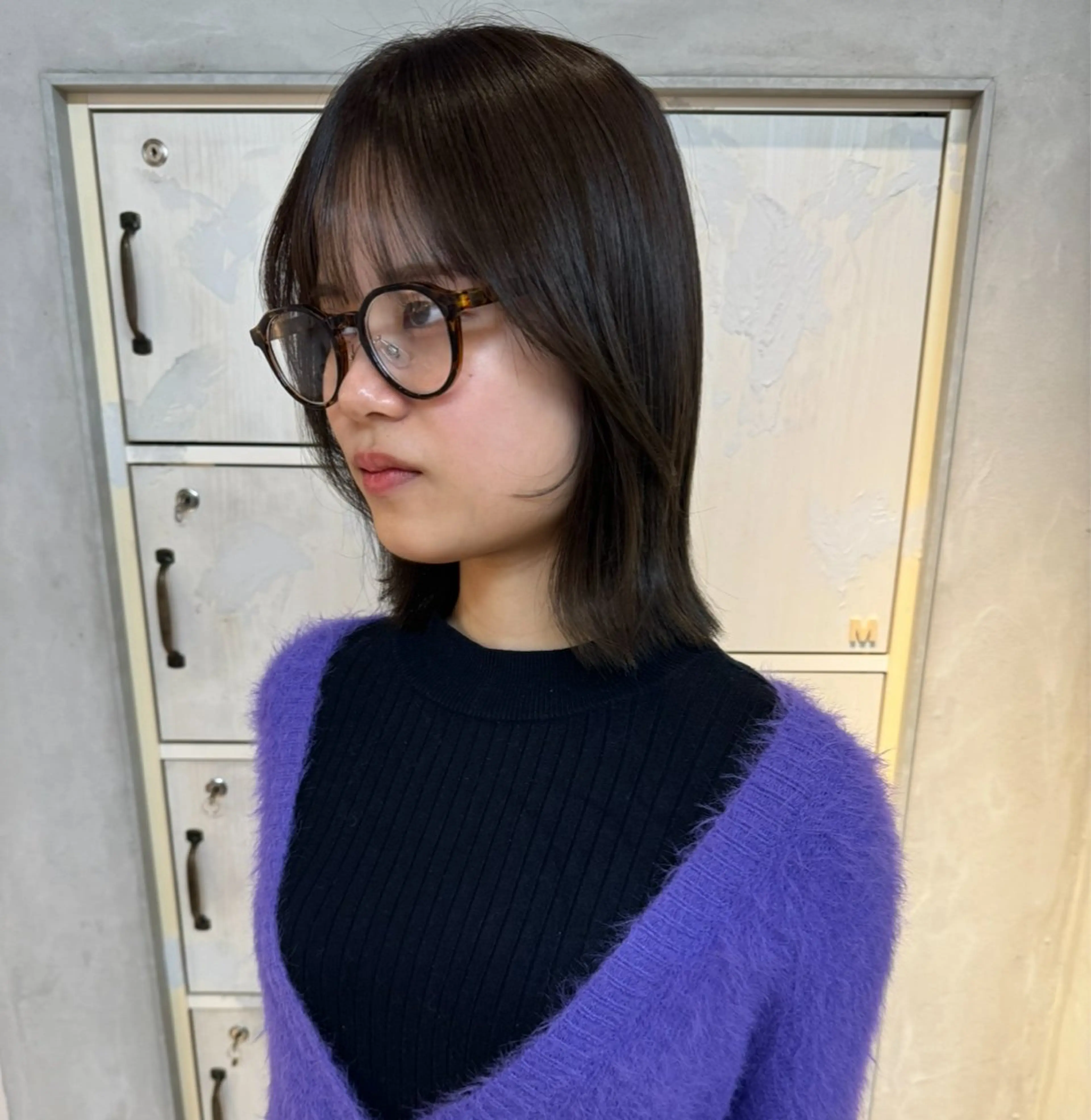 ミディアム カラー 透明感カラー ヘアカラー トリートメント 透明感カラー ☆akoのヘアスタイル