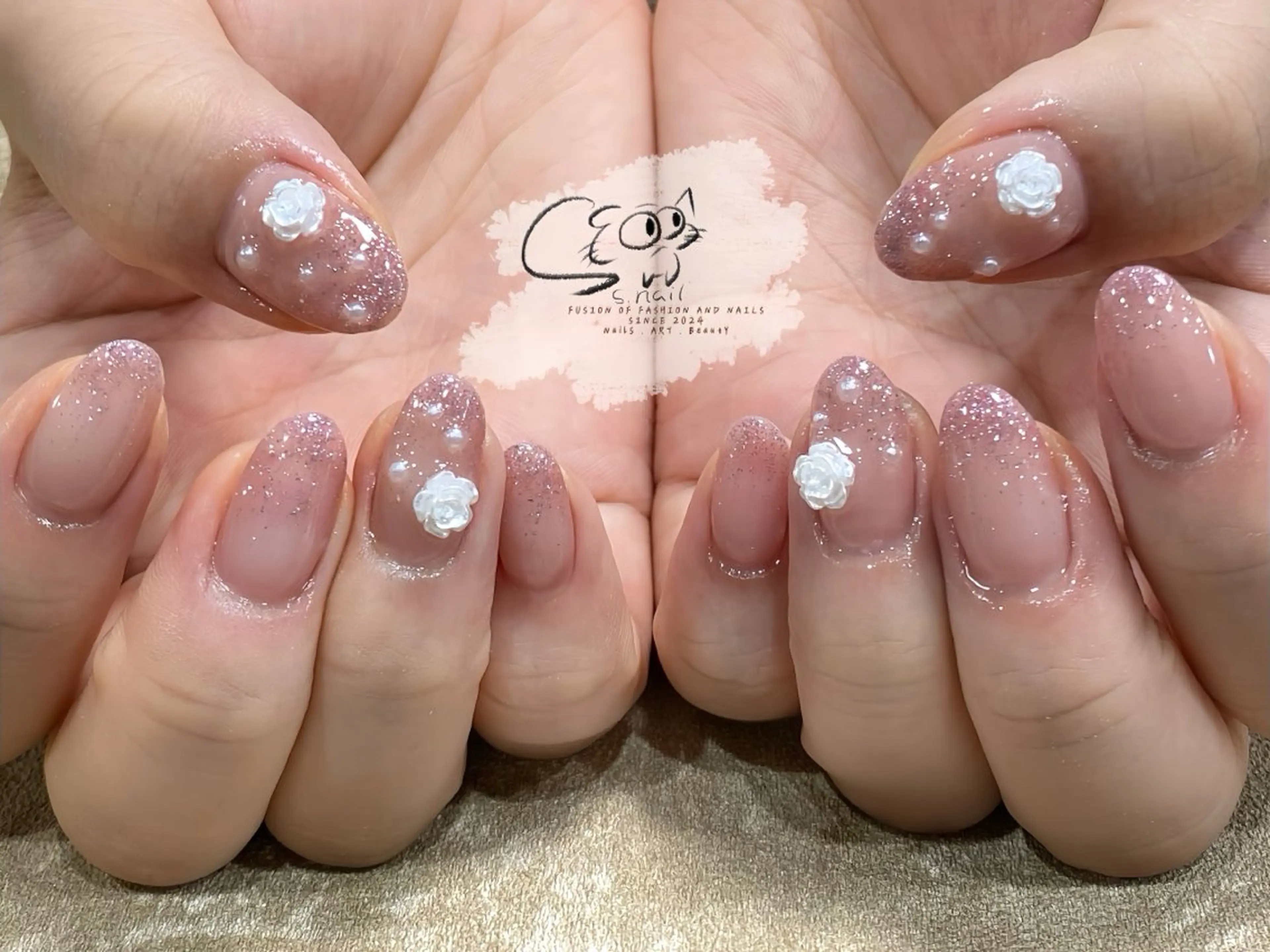 ネイル チークネイル フレンチネイル グラデーション マグネットネイル ワンカラーネイル ハンドネイル S.nail所属・S.nail _のネイルデザイン