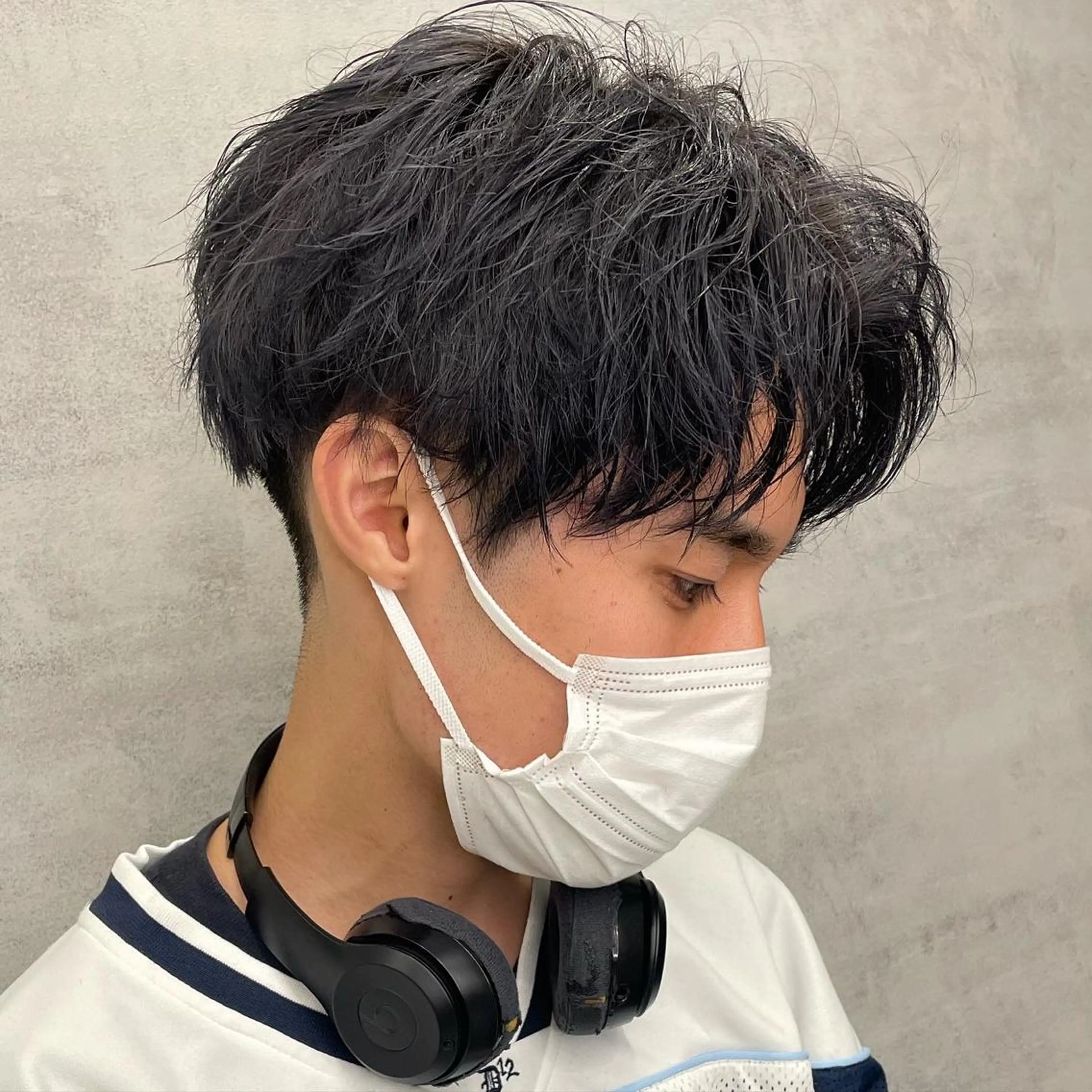 ショート カラー パーマ メンズ Lit.富士 久保田風太のヘアスタイル