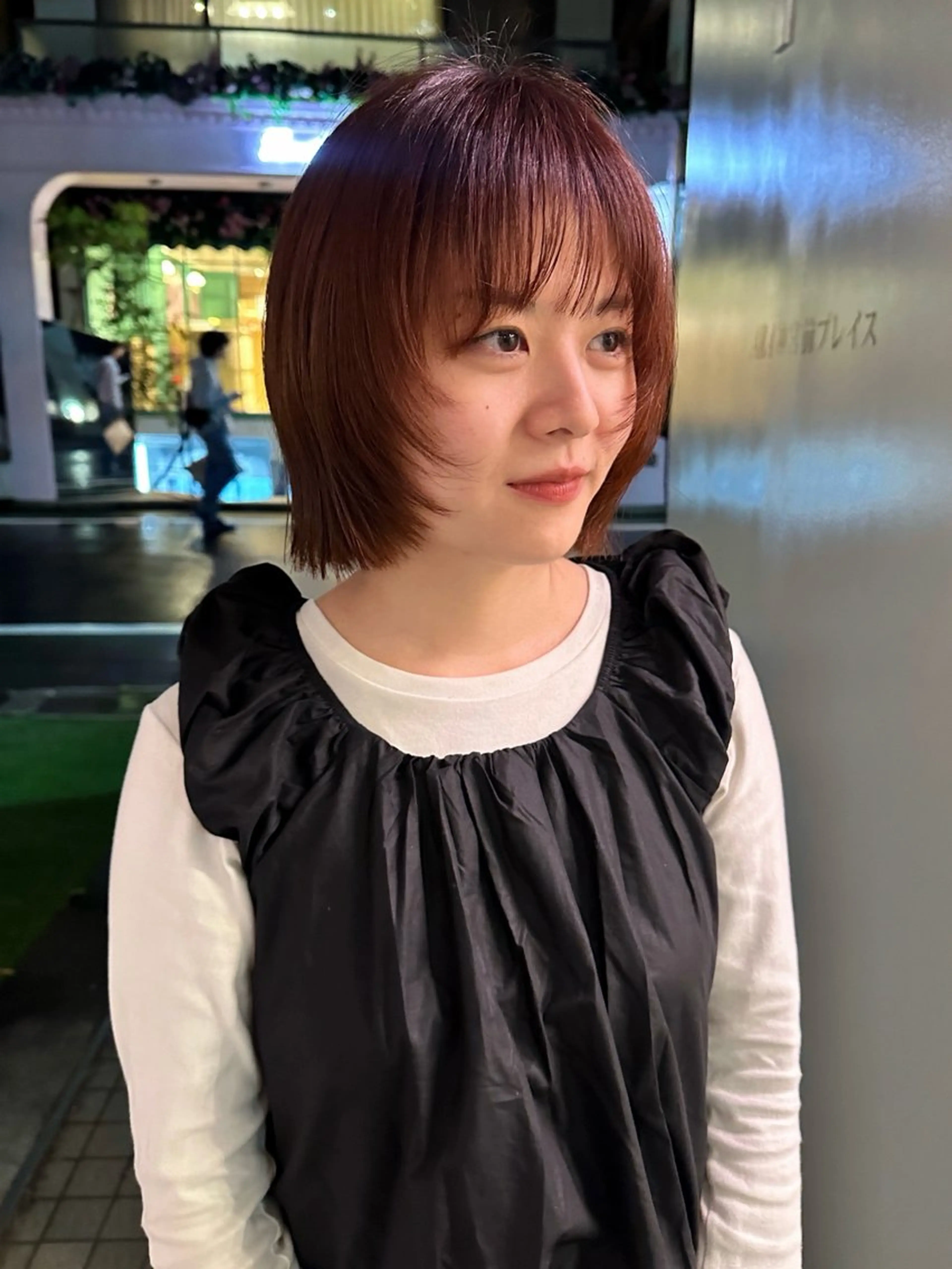 ショート ボブレイヤー ボブ レイヤーカット カット ヘアカラー FILMS所属・レイヤーボブ★ cocomoのヘアスタイル