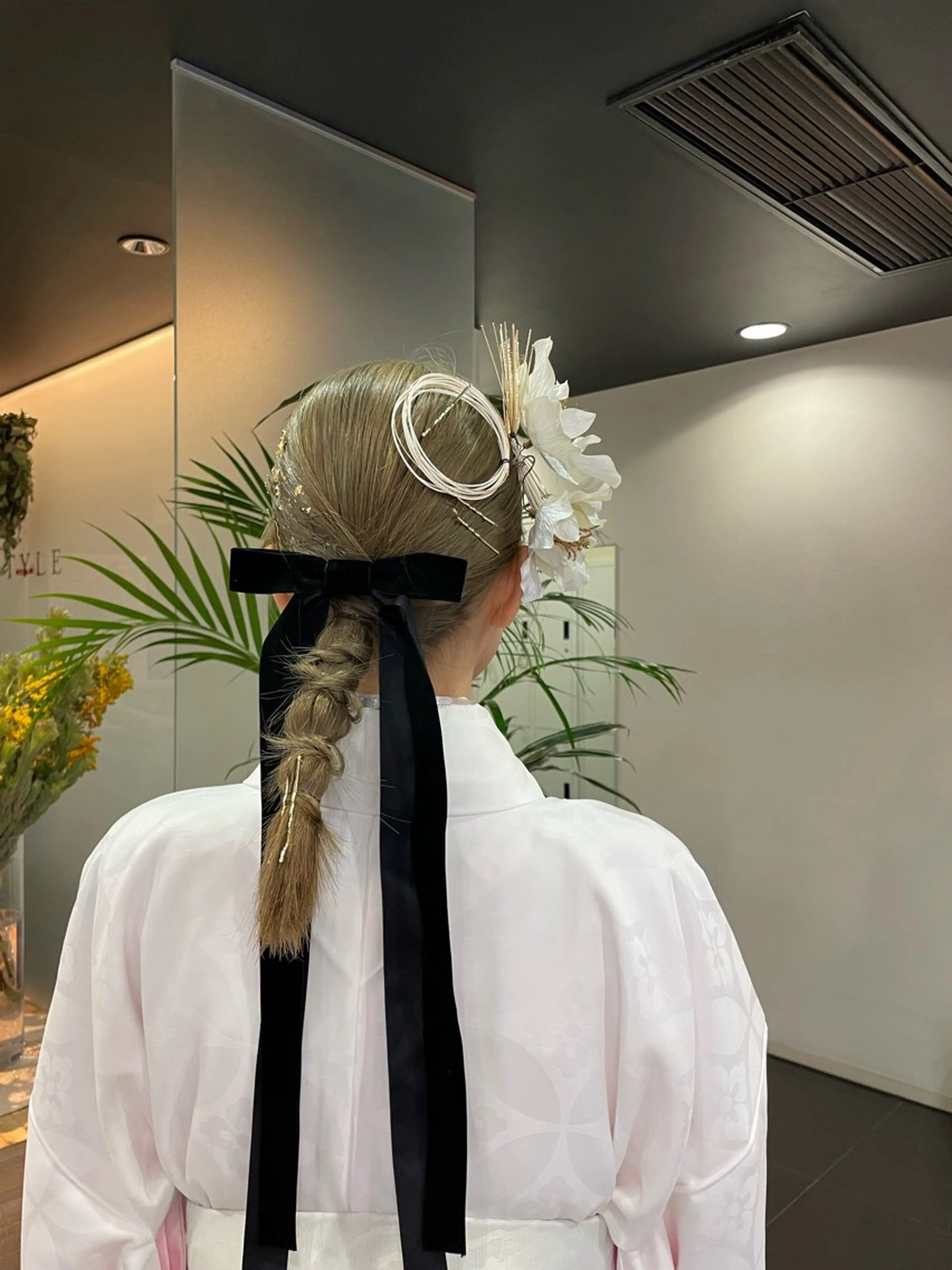 ヘアアレンジ パーマ/ボブ/ ヘルシーカラー/風花のヘアスタイル