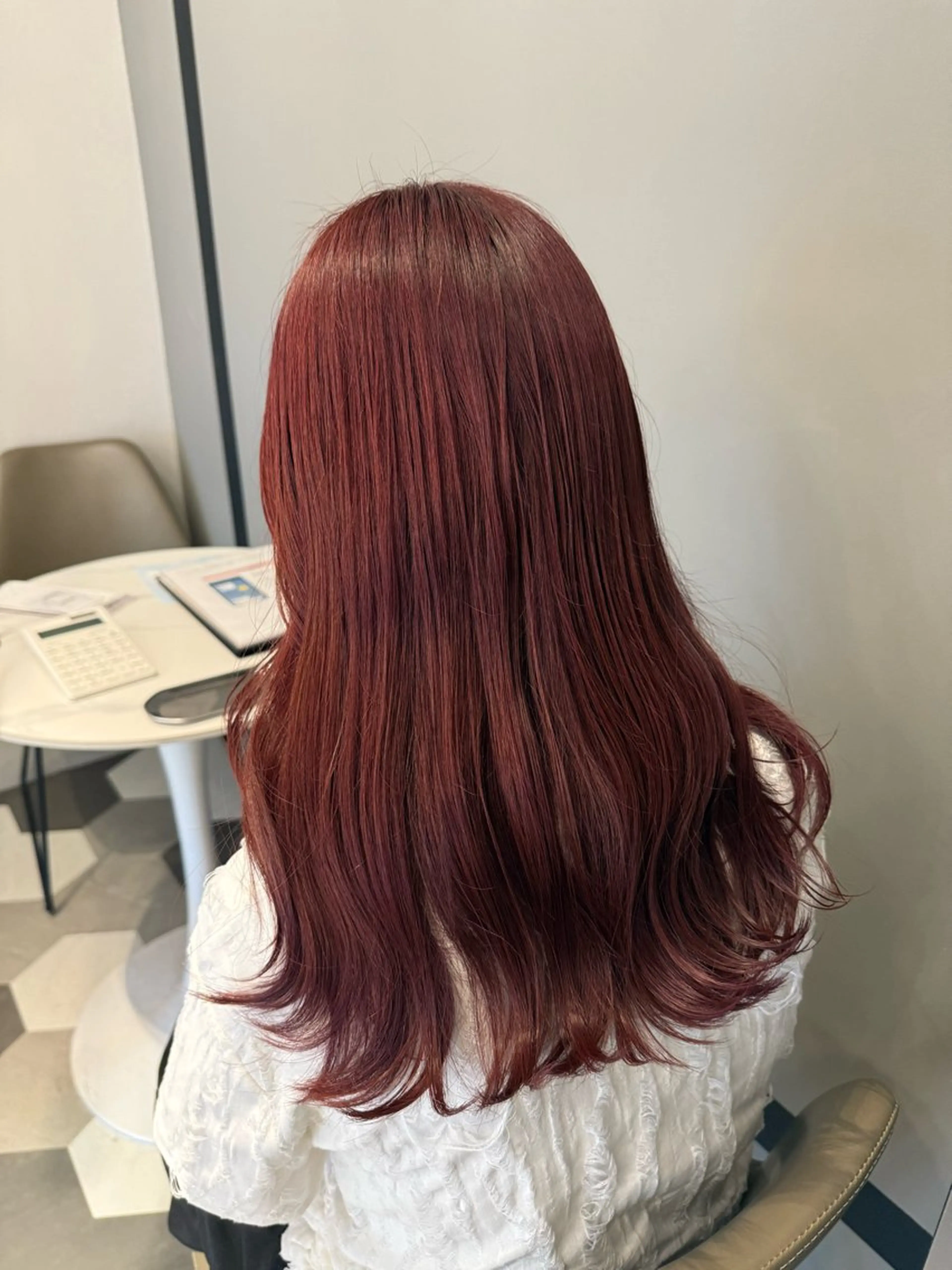 セミロング カラー ヘアカラー ブリーチ/アレンジ 天満/chihiroのヘアスタイル