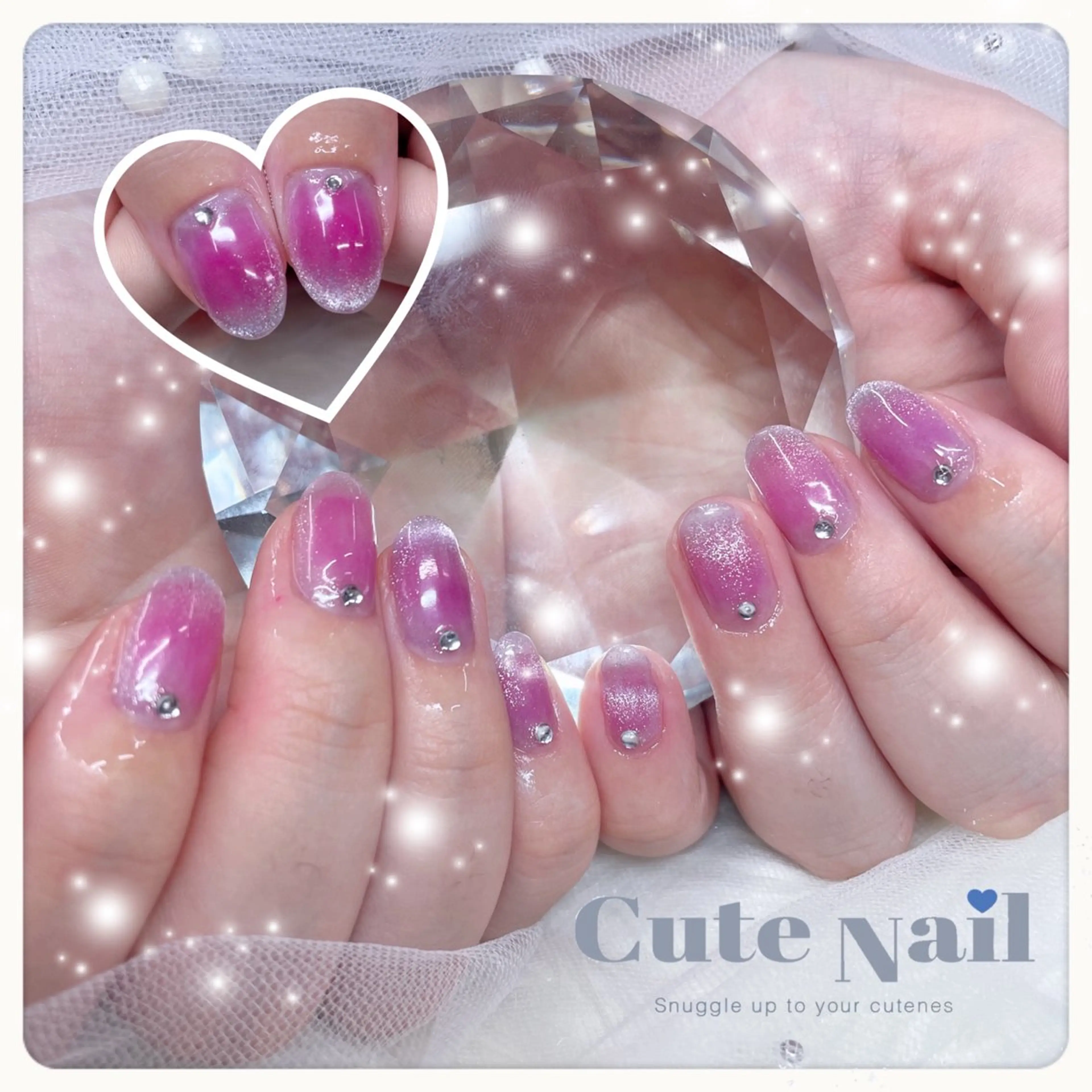 ネイル GO TODAY SHAiRE SALON原宿 Liber所属・️🫧もこ 艶感ネイル🫧のネイルデザイン