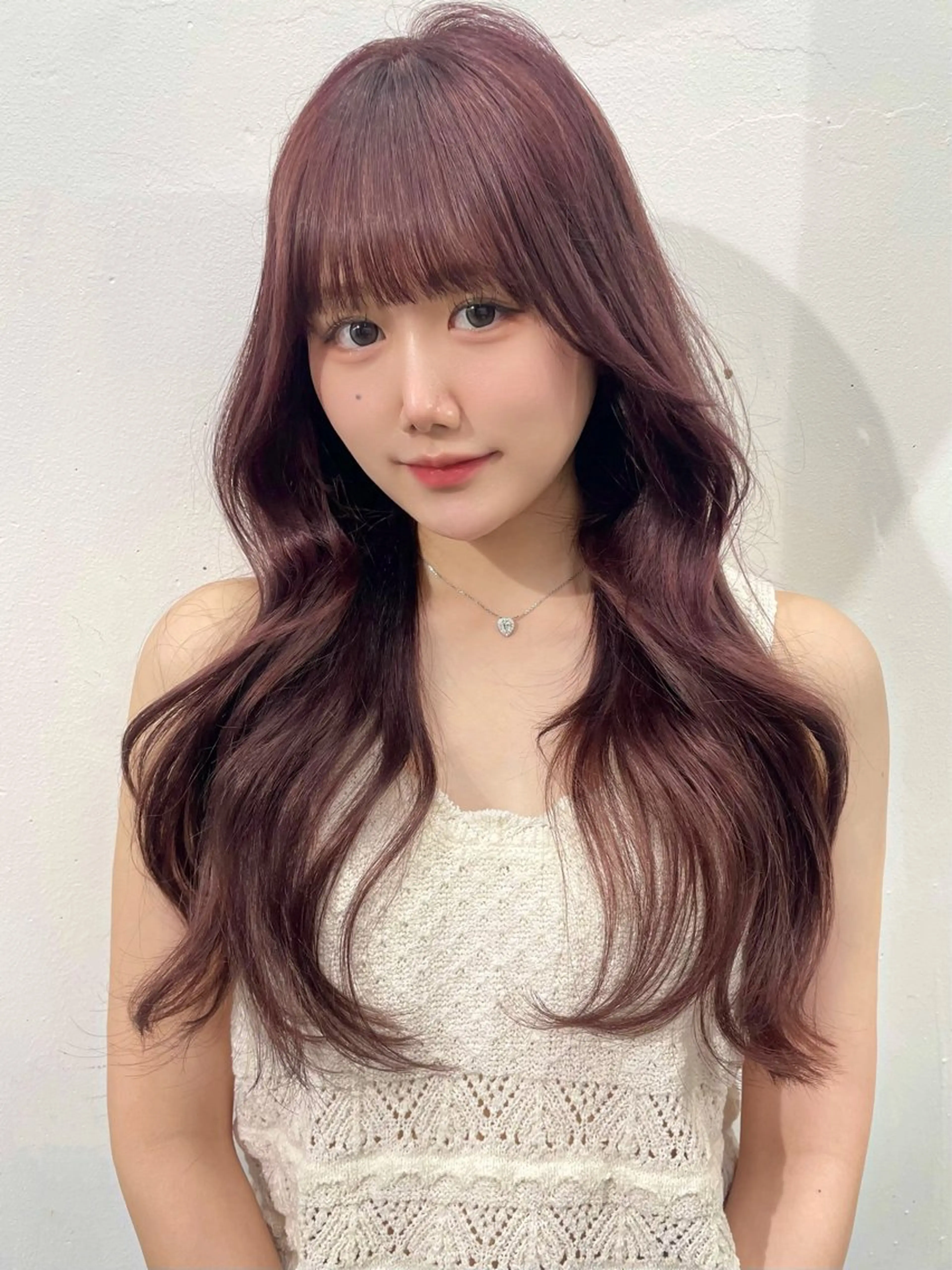 ロング カラー レイヤーカット/ 縮毛矯正/ミサキ💐のヘアスタイル