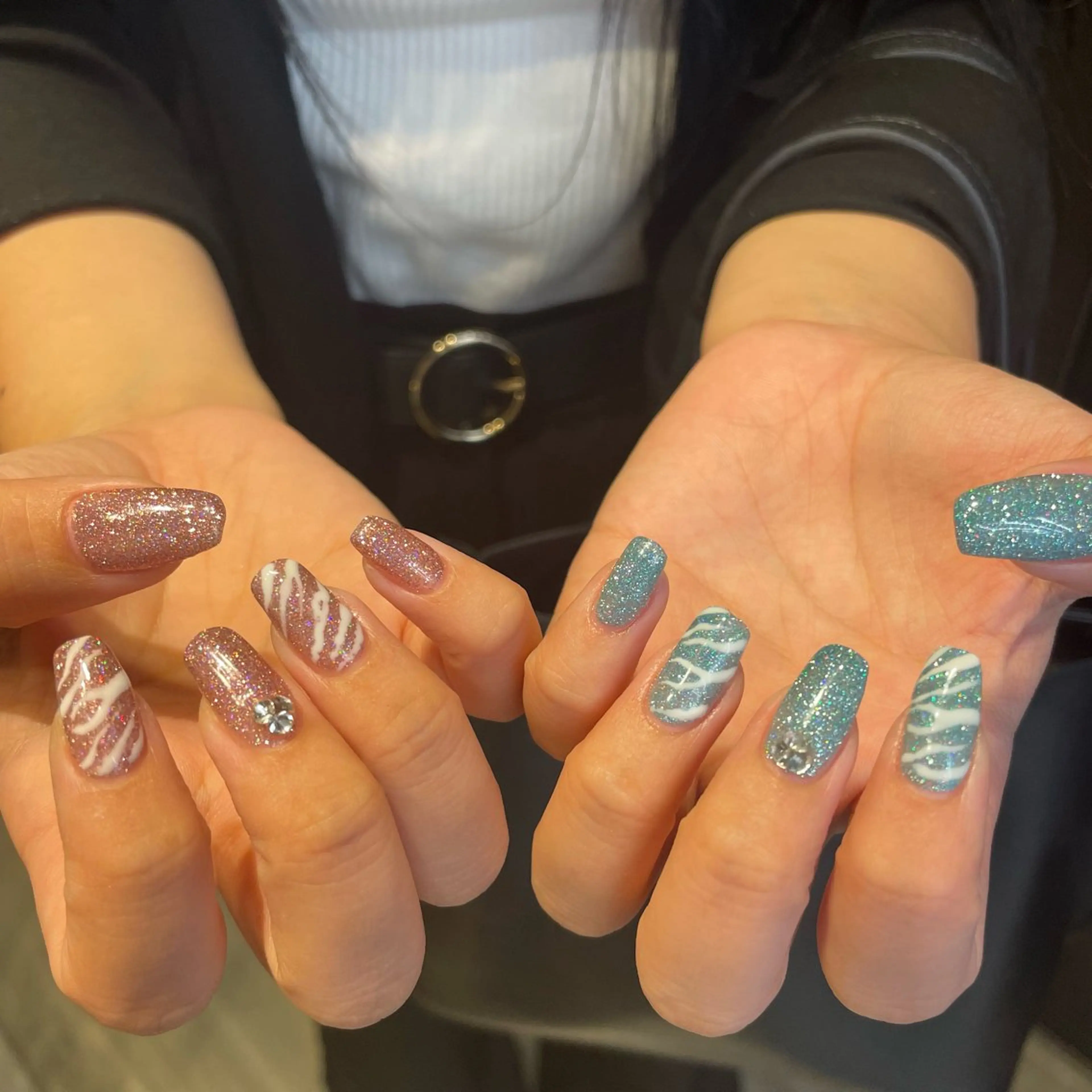 ネイル 🫧飛山琉桜/二条 ネイルアート/束感のマツエク・マツパデザイン