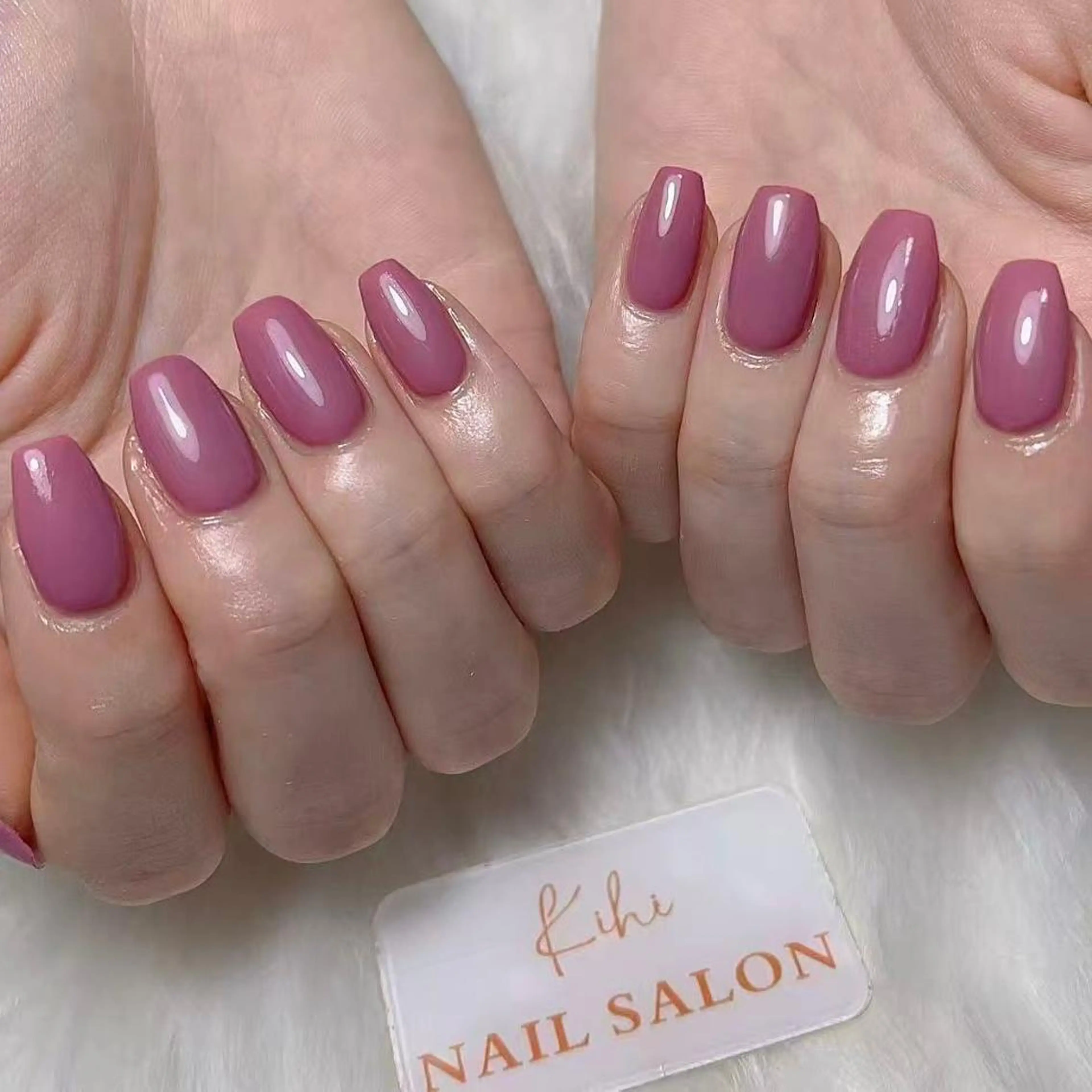 ネイル ハンドネイル ユリ🎀長さだし/ パラジェル/持ち込みのネイルデザイン