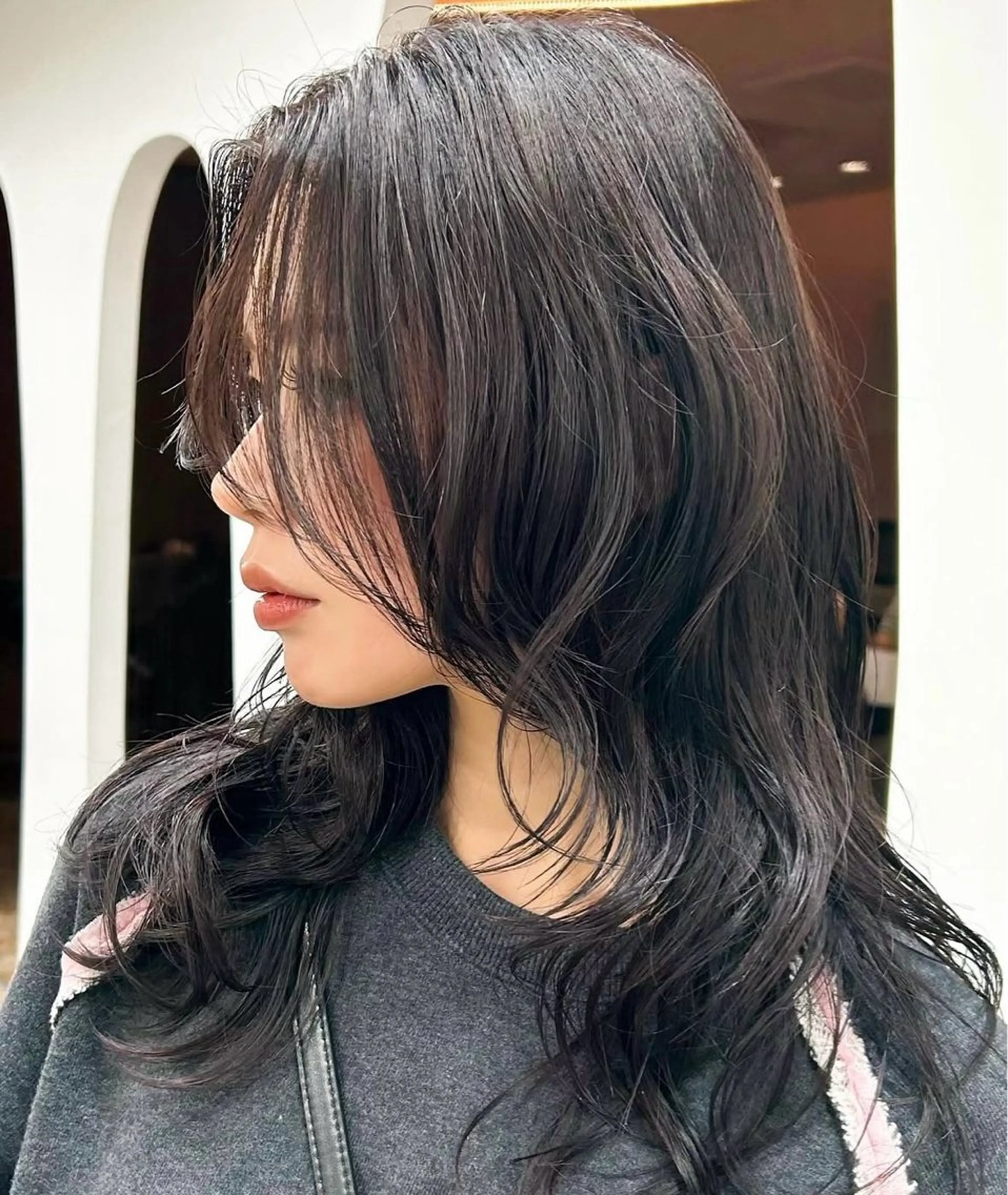 ミディアム moon/髪質改善/ ブリーチ/レイヤー☪のヘアスタイル