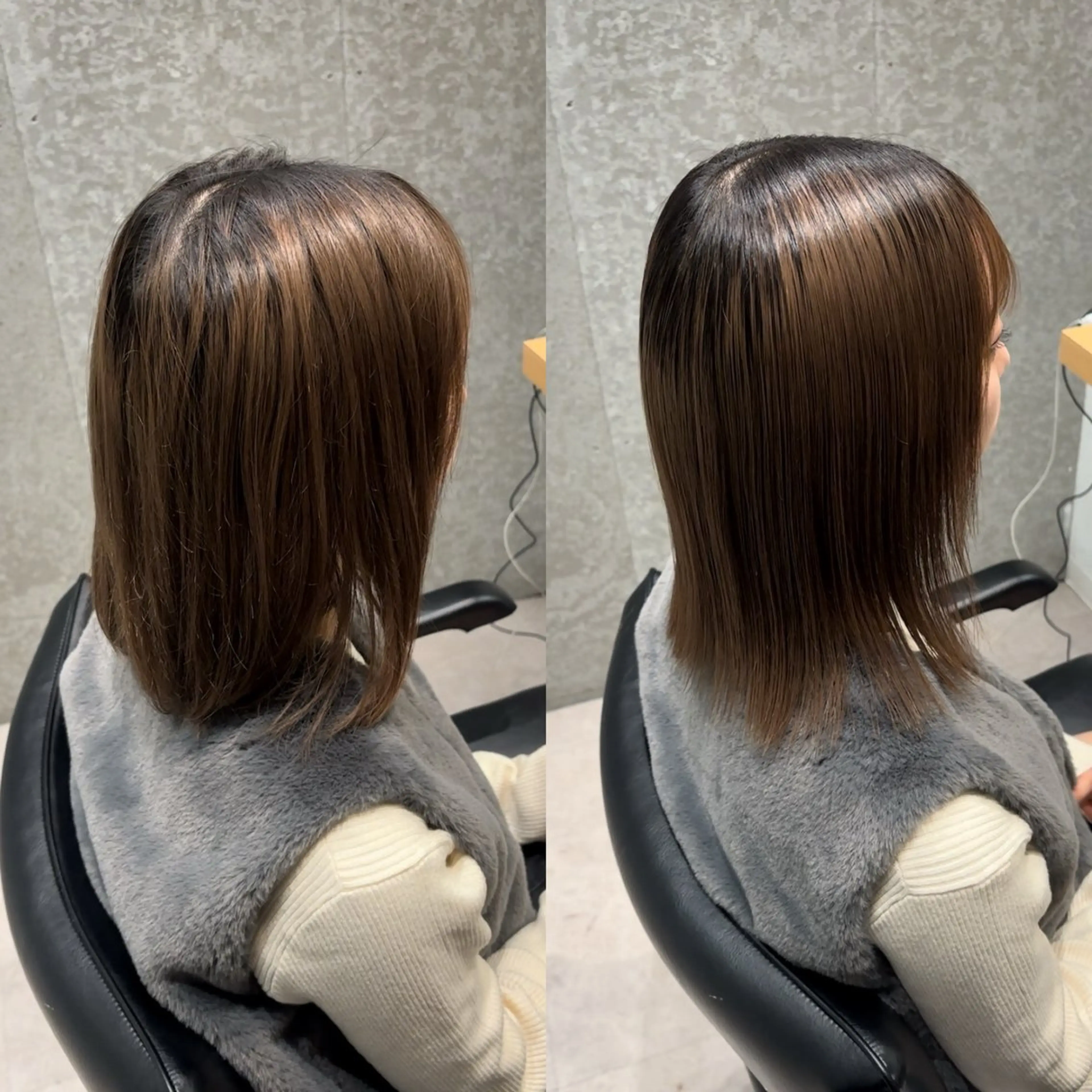 セミロング 髪質改善 トリートメント トリートメント 髪質改善ヘアケア 艶髪特化/上田のヘアスタイル