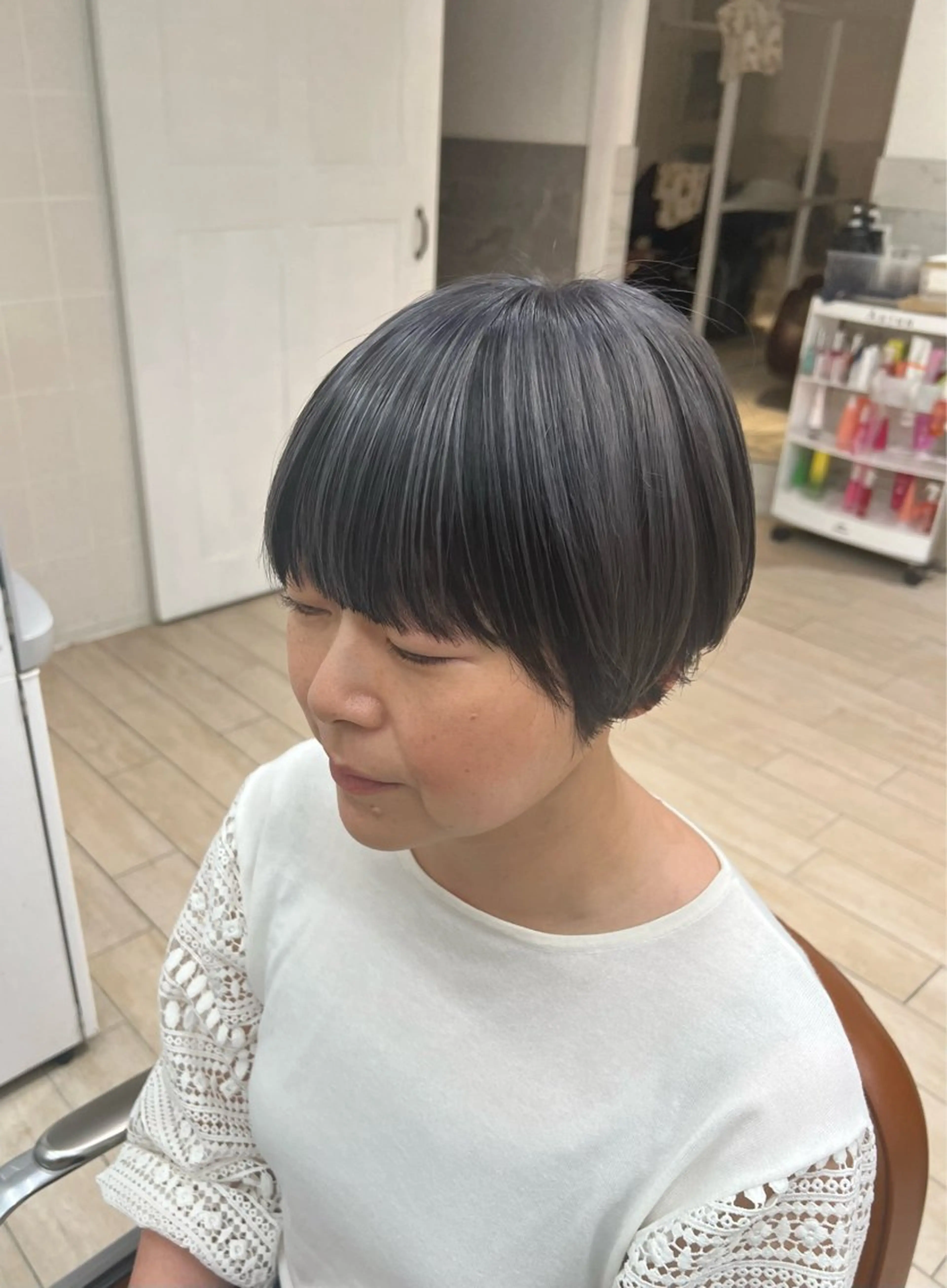 ショート カラー ハイライトカラー ハイライト ヘアカラー カット/カラーモデル 募集 セイノチヒロのヘアスタイル